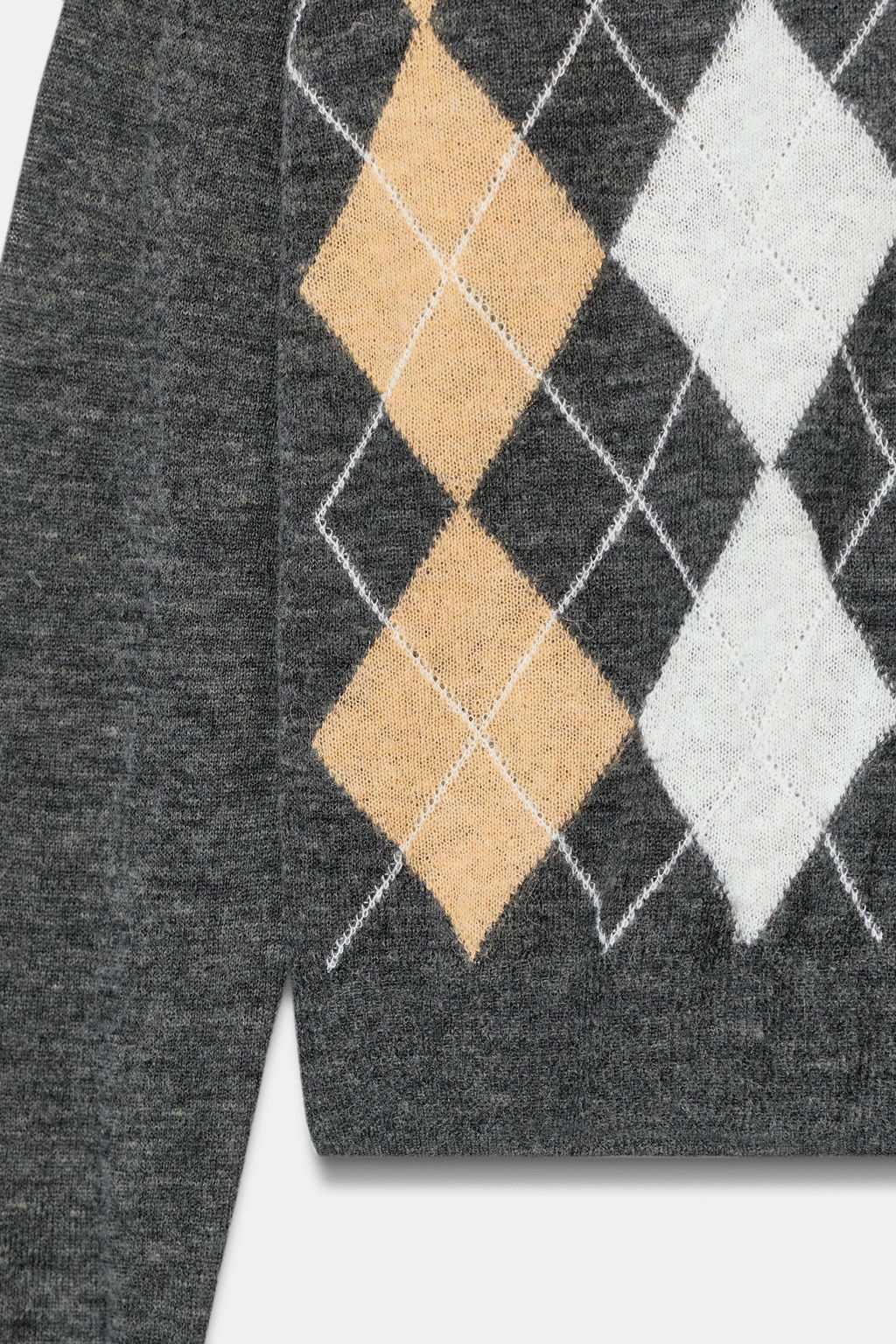 ARGYLE KNIT CARDIGAN - Zara фото 7