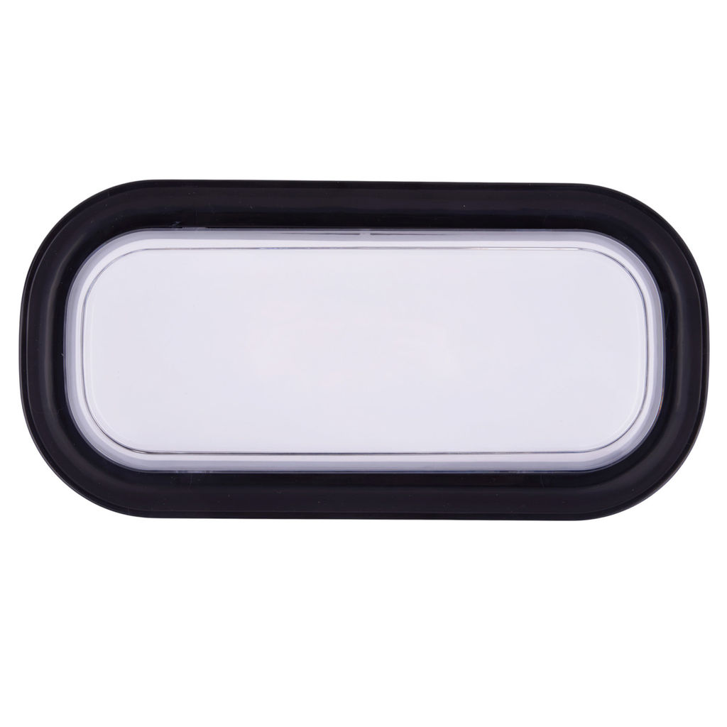 ULW-Q282 20W/3000K+4000K+6500K IP65 BLACK Светильник светодиодный влагозащищенный. Овал. Переключатель на корпусе: Теплый(3000K)/Белый(4000K)/Дневной(6500K). 255x128x50мм. Корпус черный. ТМ Volpe