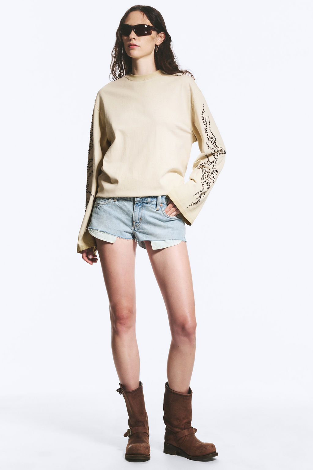 Camiseta de manga larga oversize con estampado gr?fico - H&m фото 5