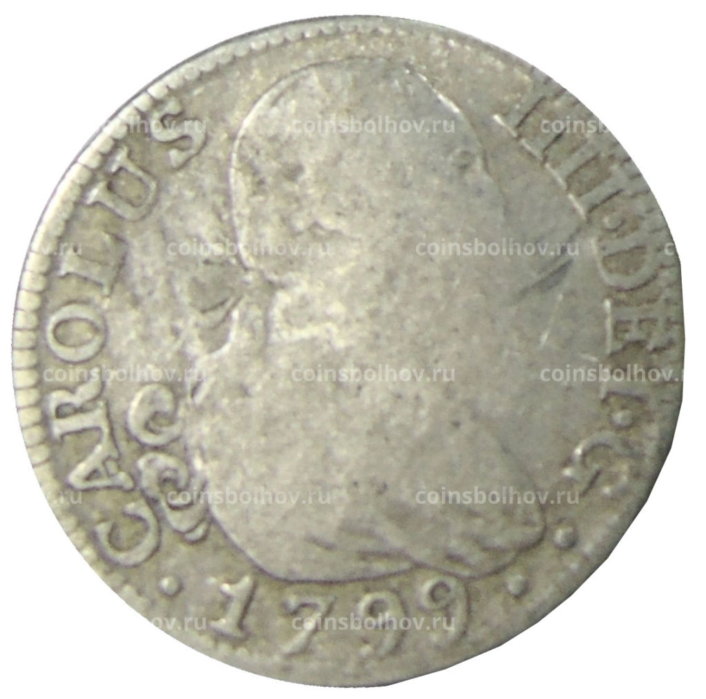 2 реала 1799 года Испания