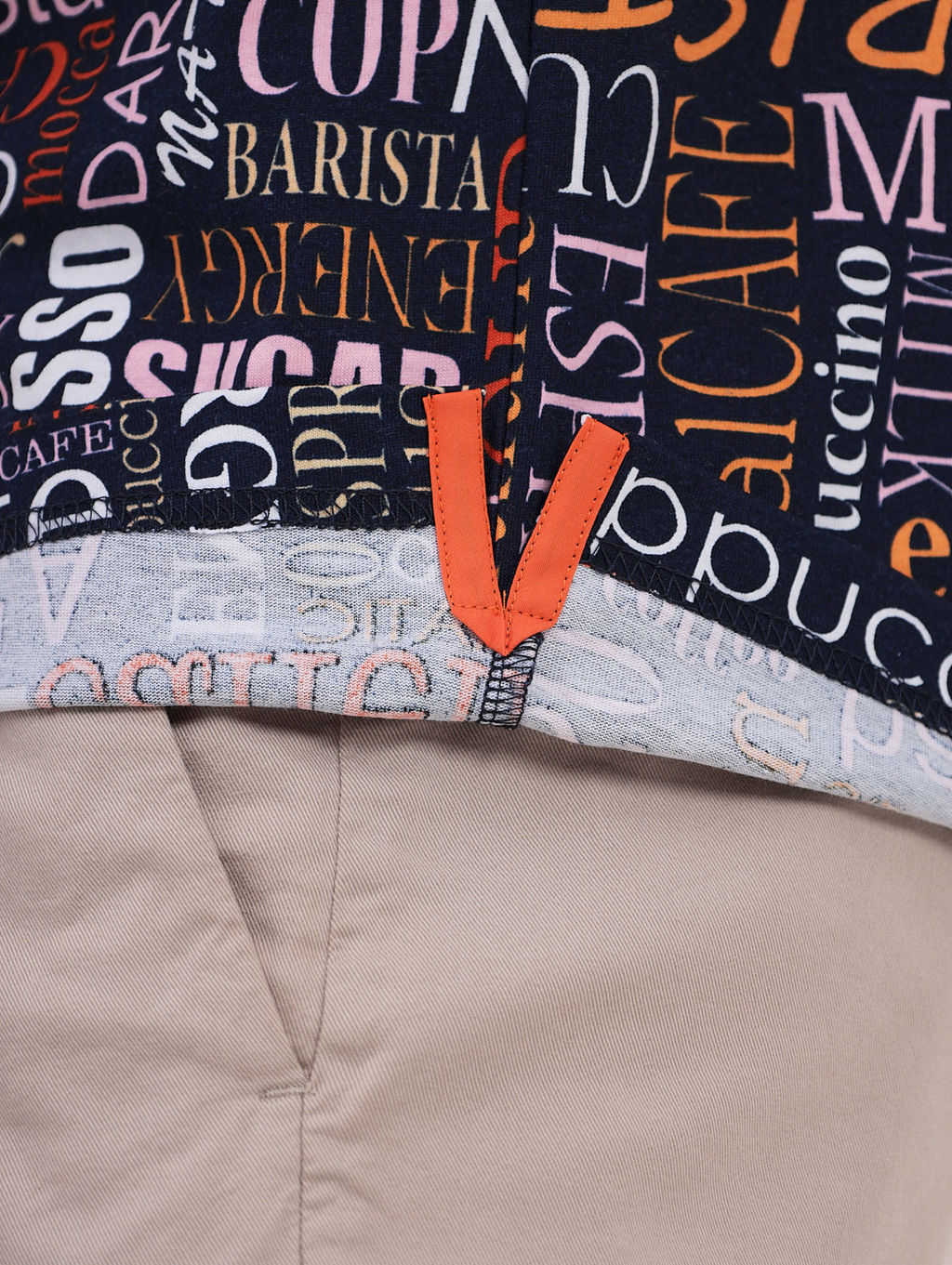 Джемпер мужской с воротником поло короткий рукав GREG G144-KP1246-UT14 (принт буквы)  фото 3