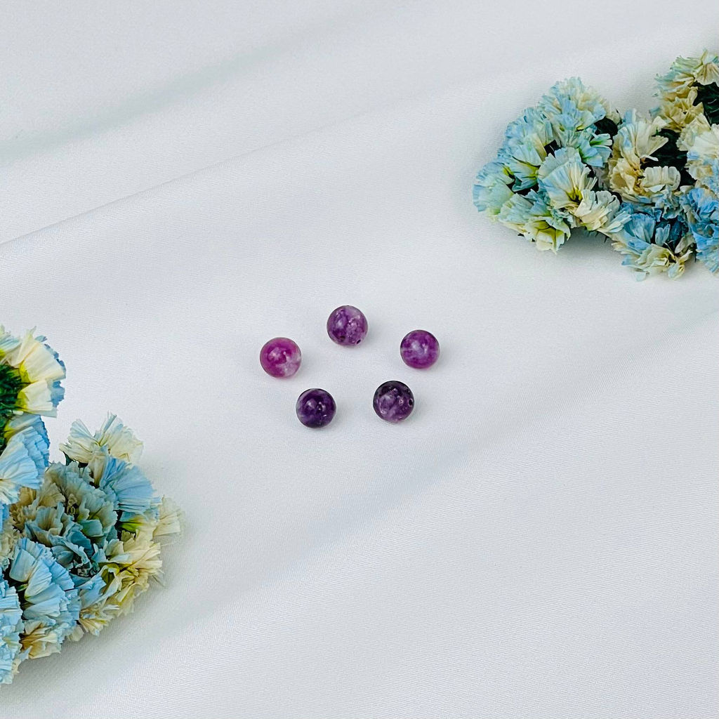 Бусины для украшений из Лепидолита (5 шт)