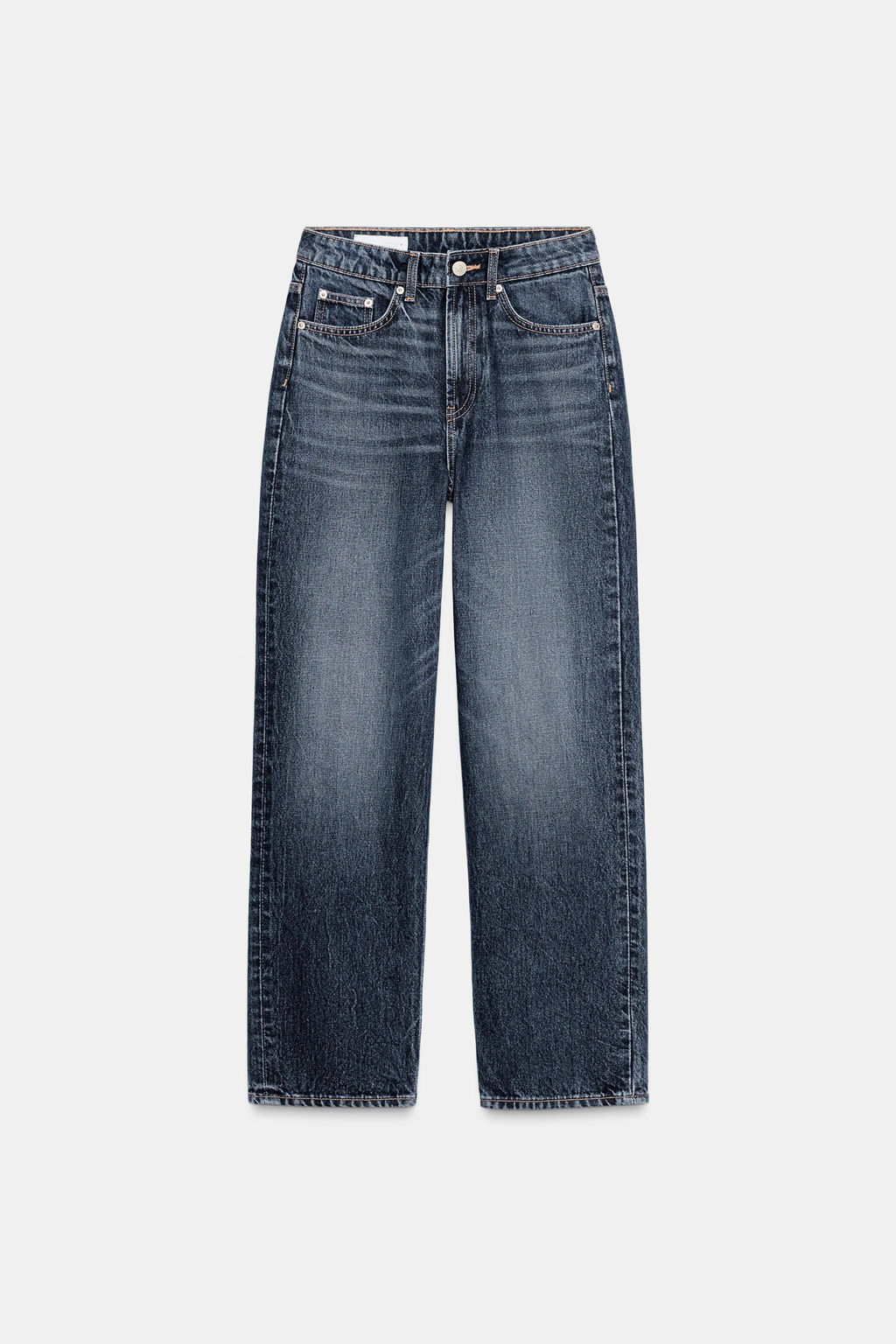 JEANS TRF MOM FIT TIRO ALTO / Marino - Zara фото 7