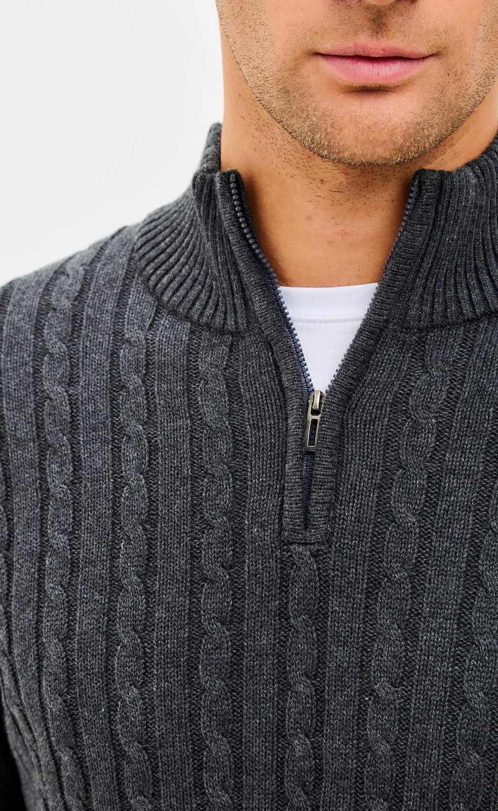 Джемпер F521-1565 d.grey melange - Fine joyce фото 3