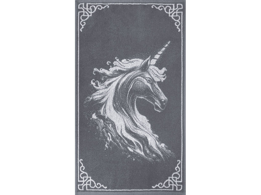 Полотенце махровое 6с103.412ж1 Огненный единорог(графит5) 50х90см