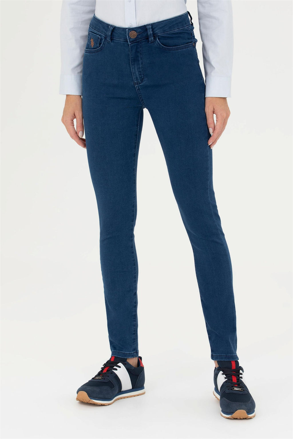 Женские темно-синие джинсовые брюки - U.s. polo assn фото 2