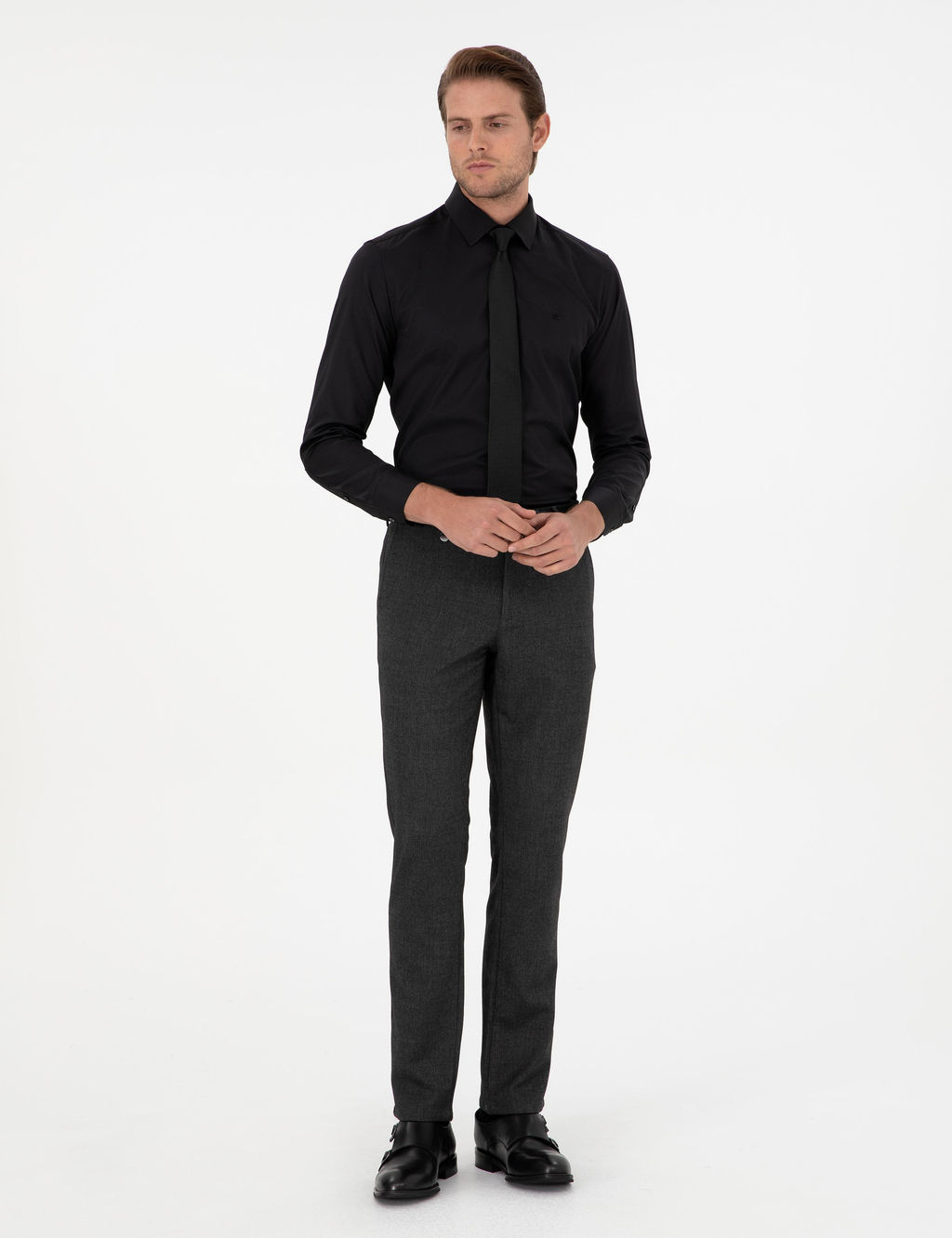 Antrasit Slim Fit Kuma_ Pantolon - Pierre cardin фото 9