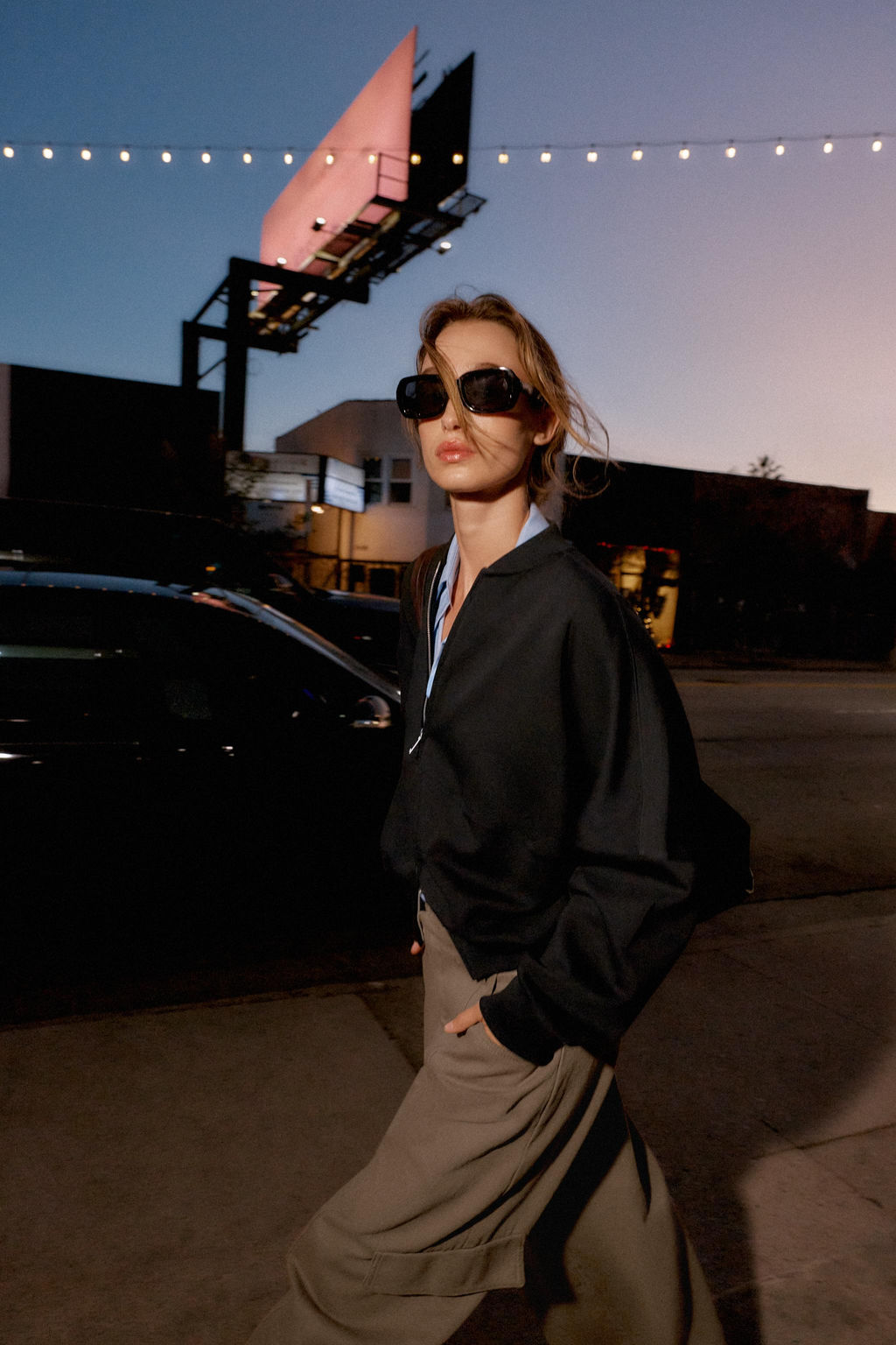 CHAQUETA BOMBER INTERLOCK / Negro - Zara фото 3