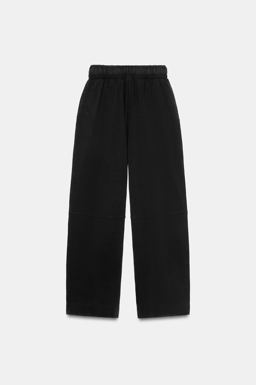 PANTAL?N HEAVY COTTON WIDE LEG / Negro - Zara фото 5