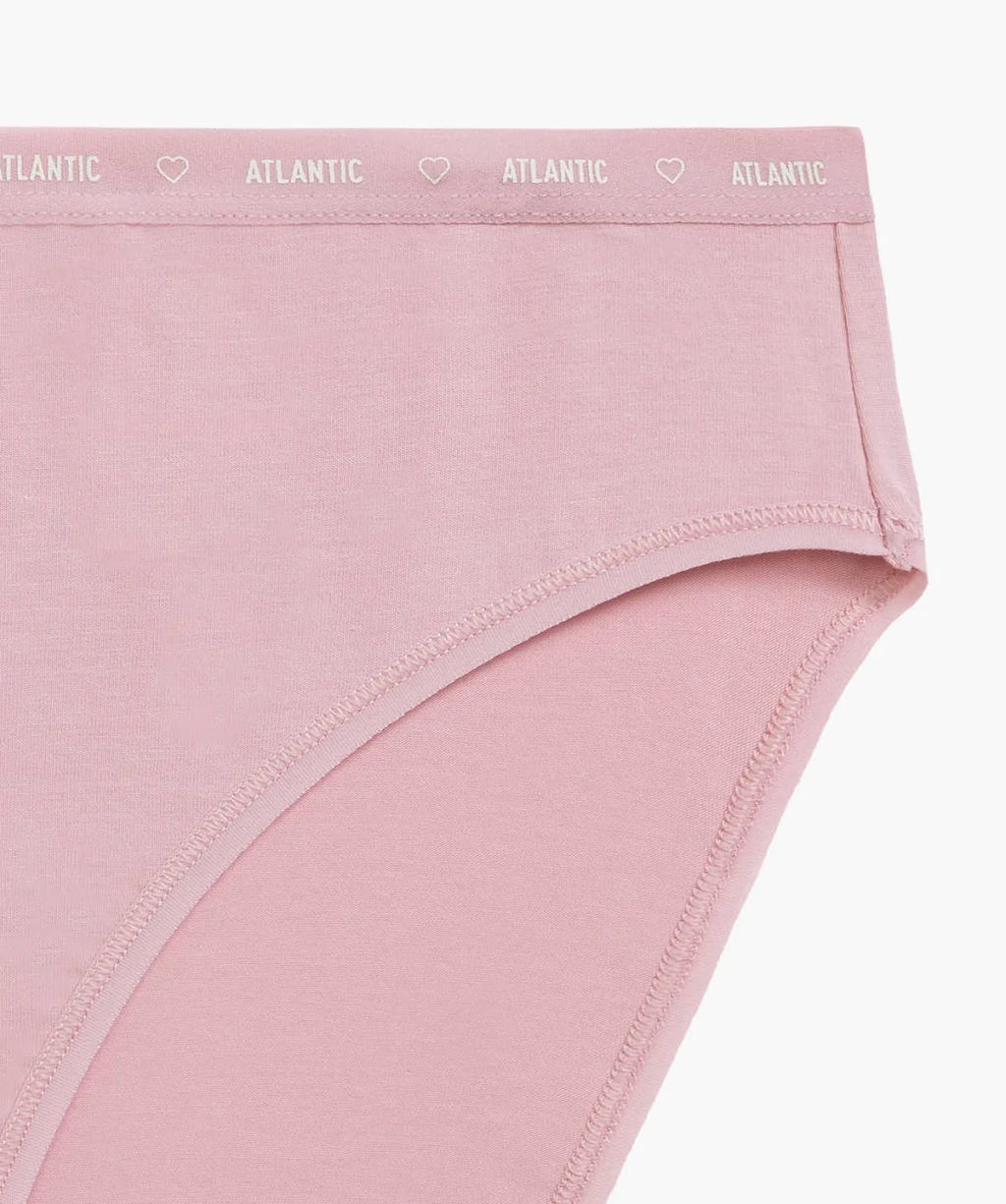 ATLANTIC 3CLP-010 Трусы спорт с высокой посадкой High Sport Leg - набор 3 шт. темно-синий + темно-розовый + розовый  фото 5