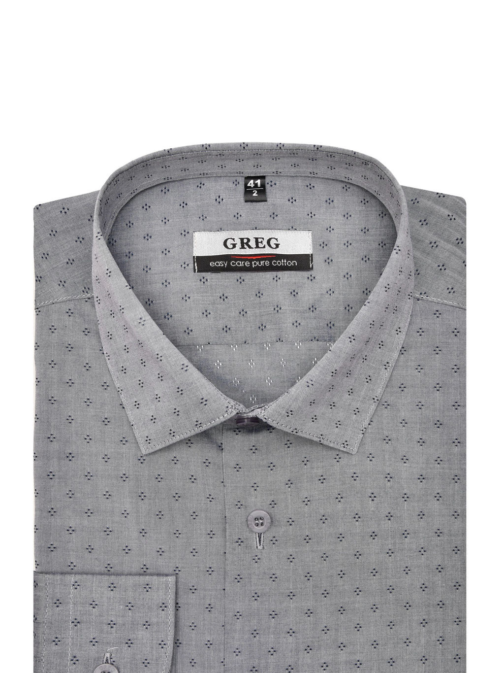 Сорочка мужская длинный рукав GREG 223/231/6186/Z  фото 3