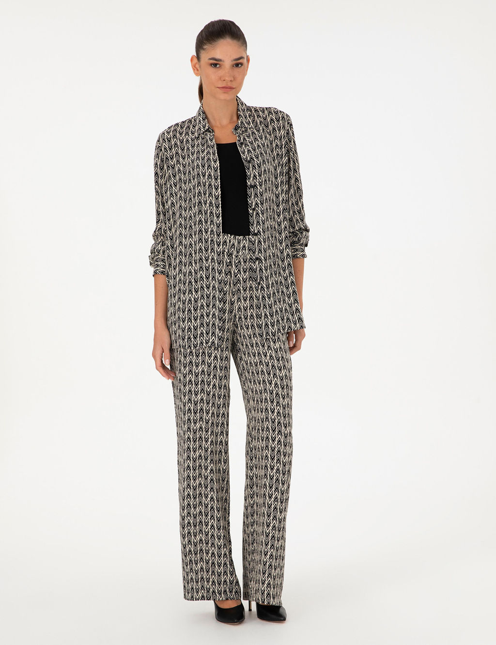 Siyah Comfort Fit Uzun Kollu G_mlek - Pierre cardin фото 4