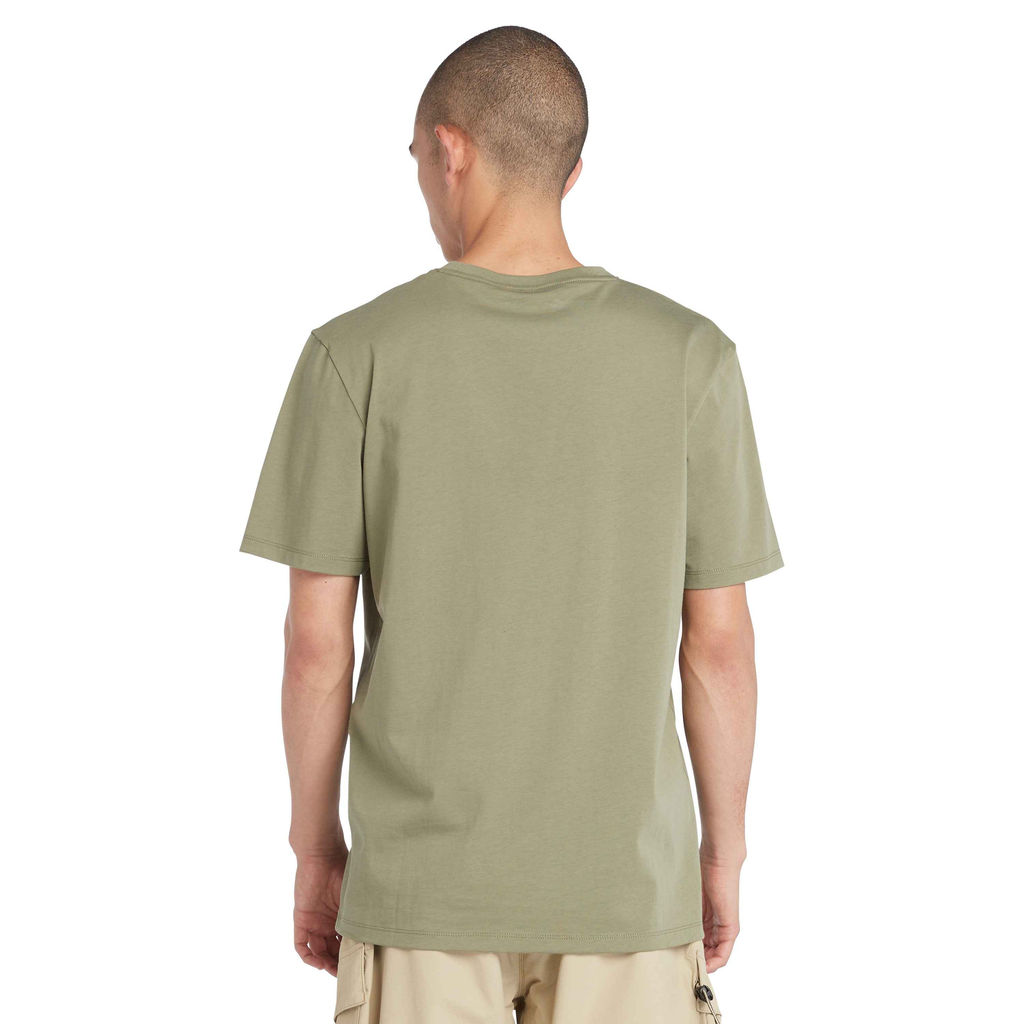 Футболка Timberland T-Shirt Kennebec River Camo Tree Logo Regular зеленая фото 2