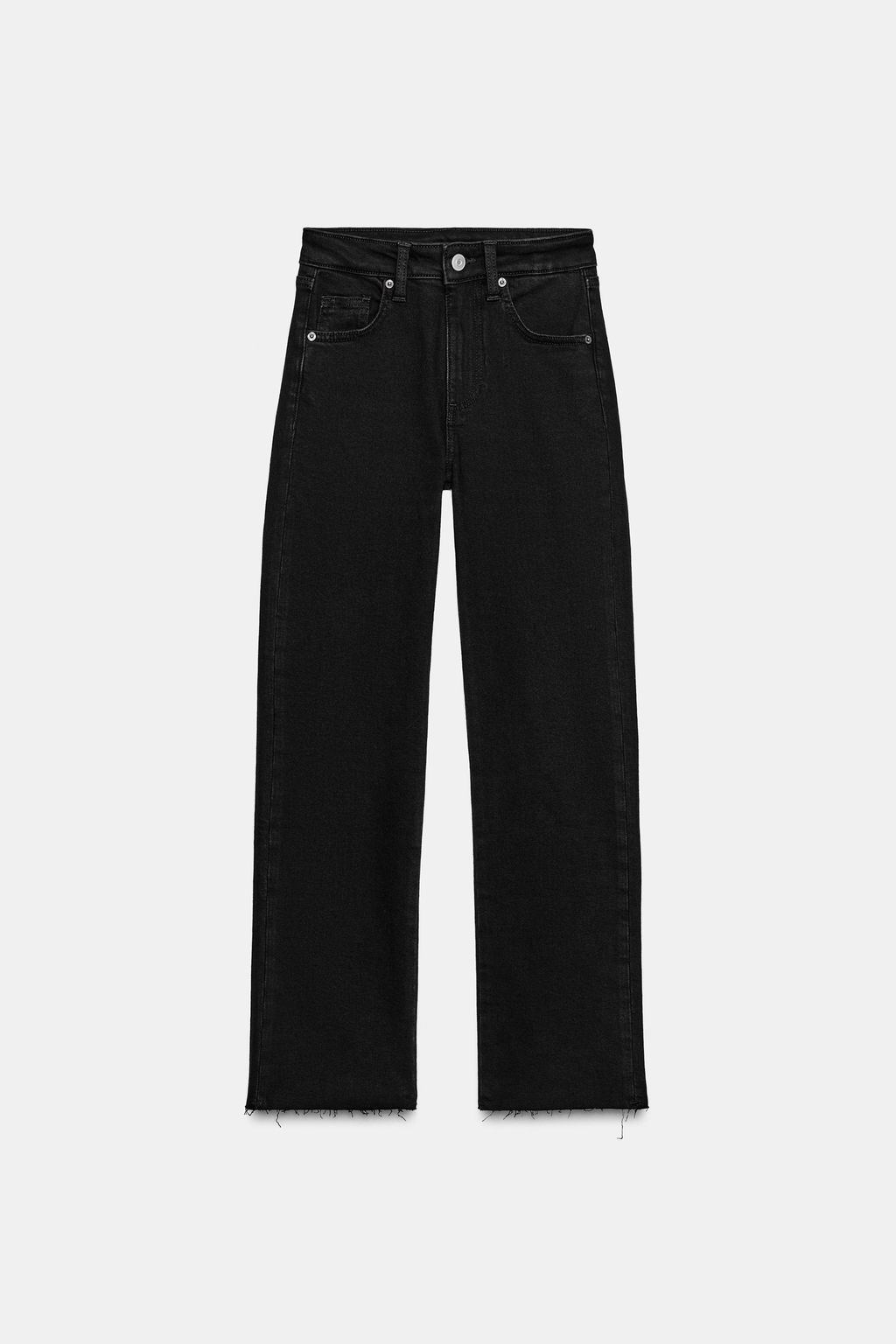 TRF HIGH-WAIST CROPPED FLARE JEANS - Zara фото 18