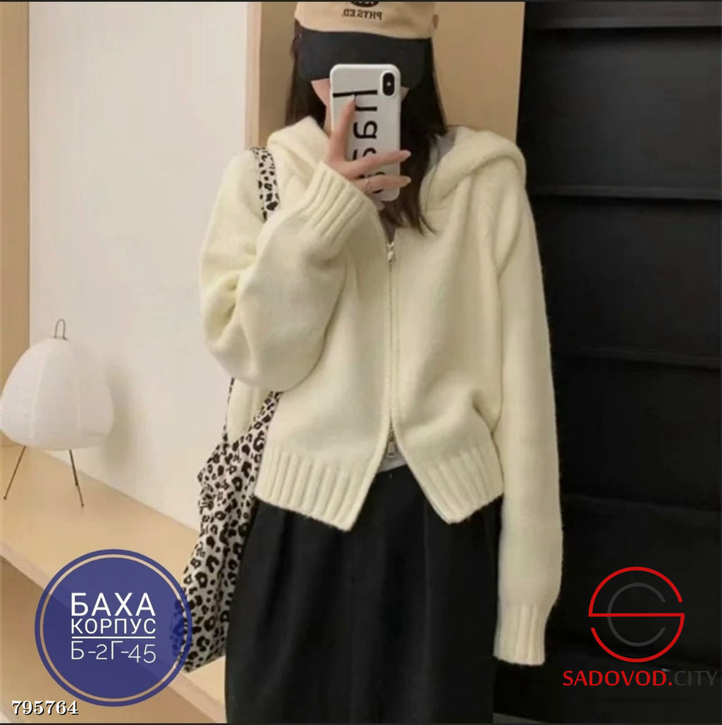 теплый свитер с капюшоном - Bruno фото 3