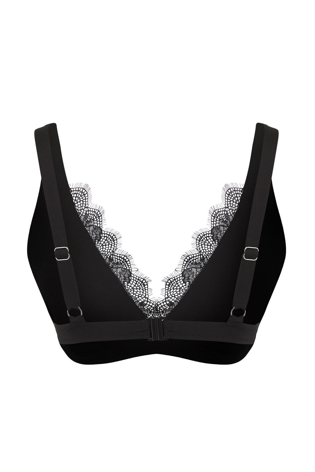 Trendyolmilla Siyah Dantel Detayl? Ucgen Bikini Ustu TBESS25BU00071 фото 6