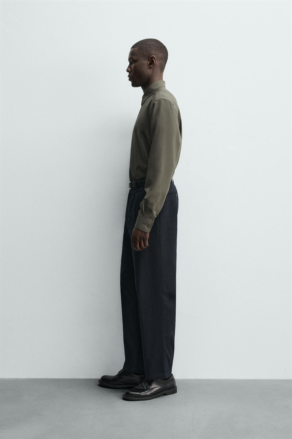 CAMISA SLIM FIT / kaki-med - Zara фото 4