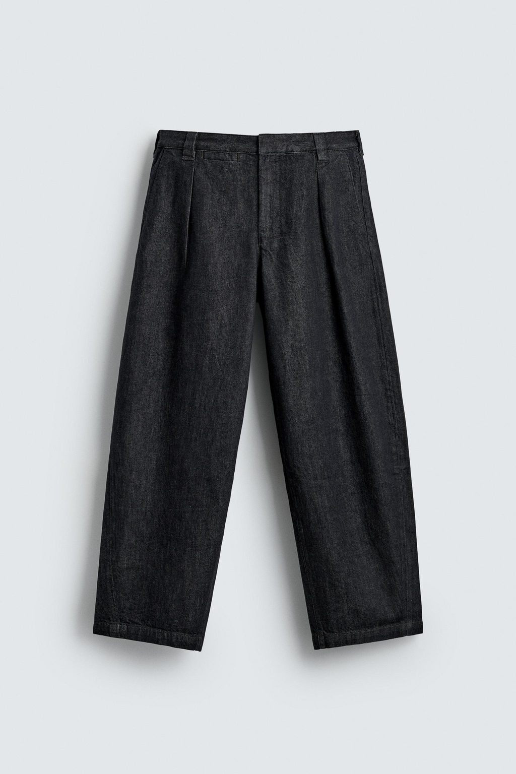 BARREL FIT DENIM CHINO TROUSERS - Zara фото 17