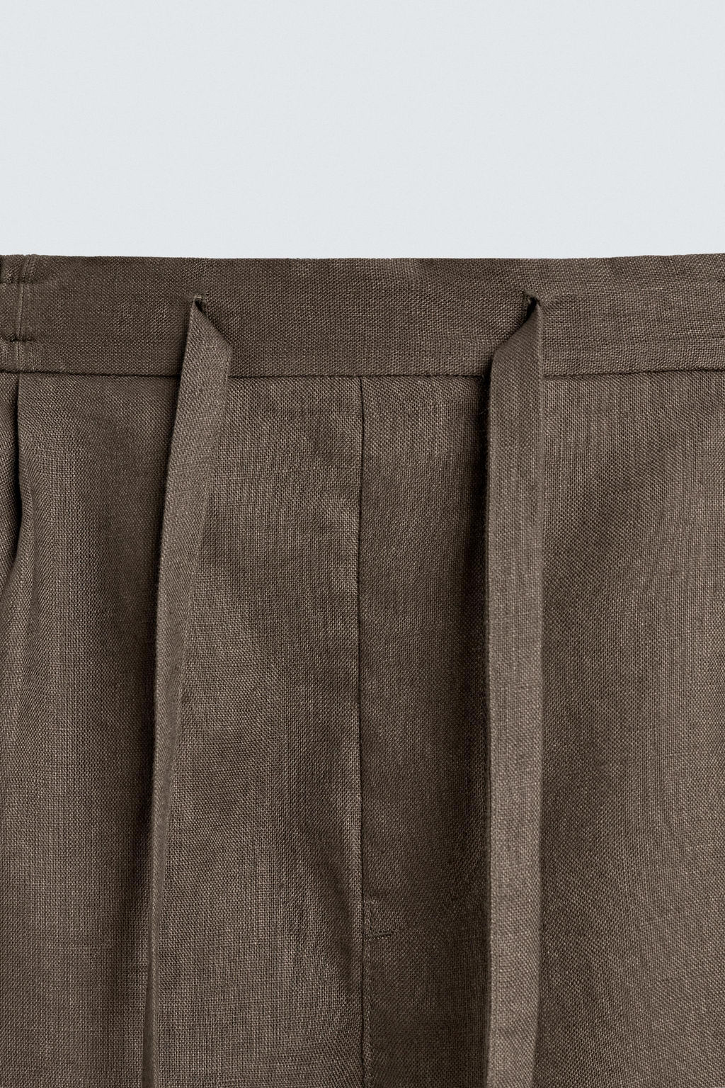 BERMUDA RELAXED FIT 100% LINO / Marr?n / Topo - Zara фото 9