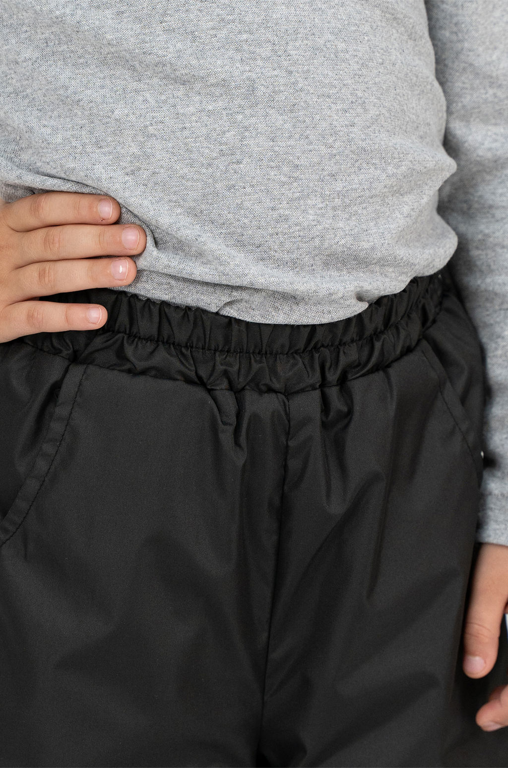 Брюки на поясе черные - Arctic kids фото 9