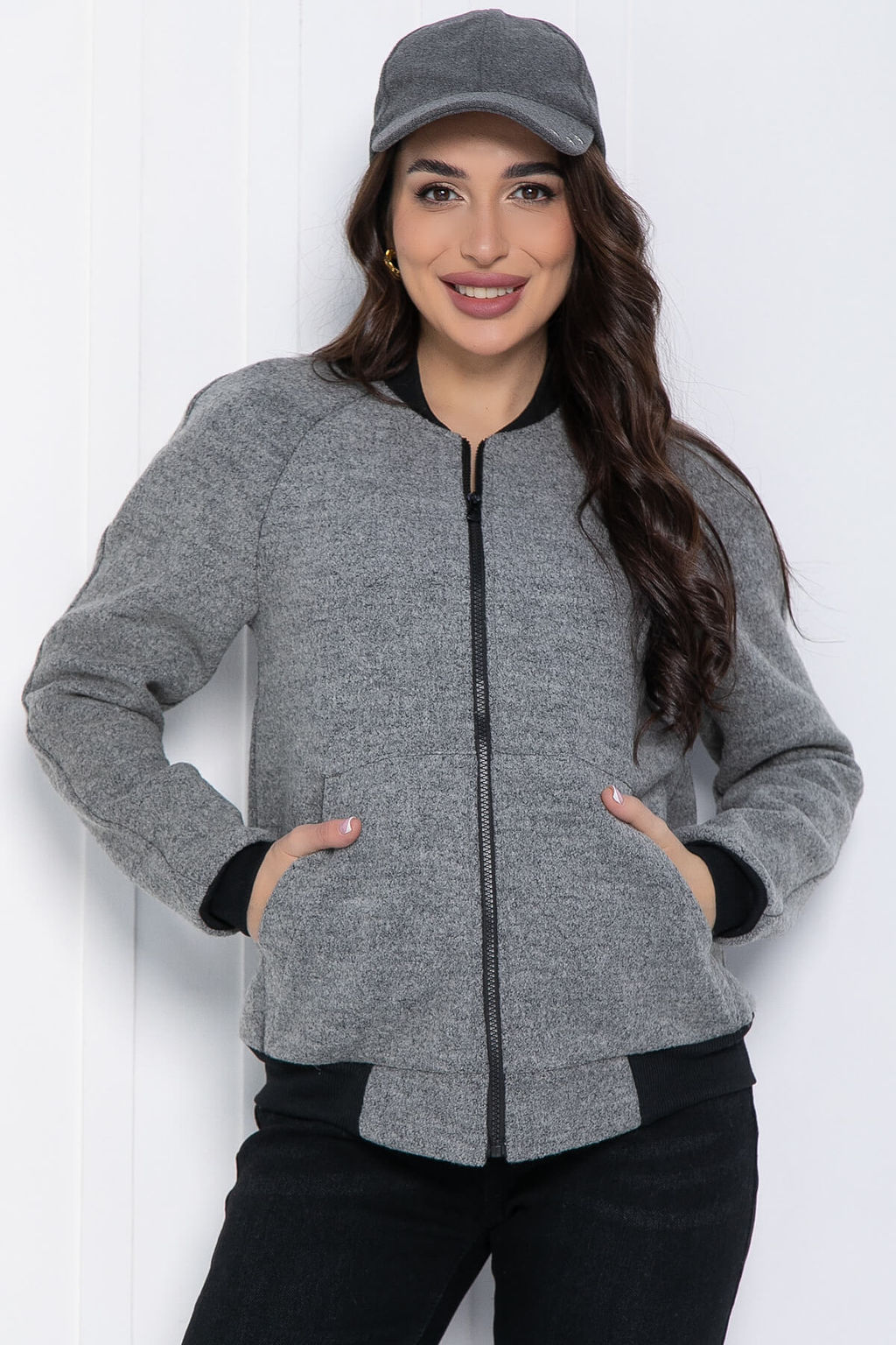 Бомбер Каприз (серый) Б12627-13 - Lt collection фото 3