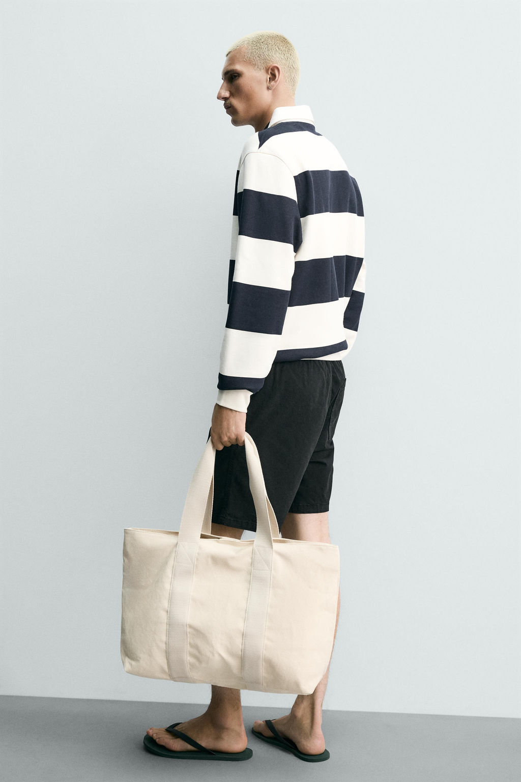 BERMUDA TWILL RELAXED FIT / Negro