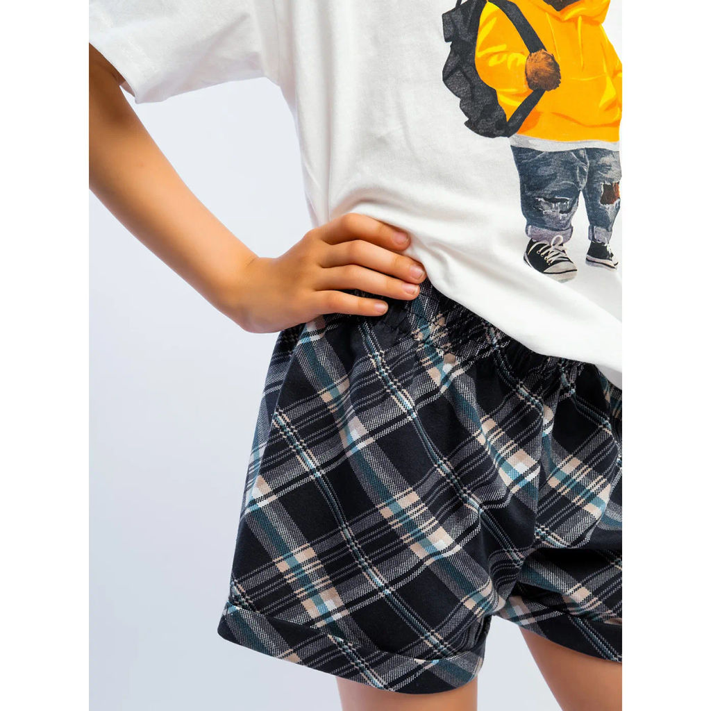 Комплект футболка кулирка, шорты футер 2х нитка петля 7011900101 - Youlala фото 11