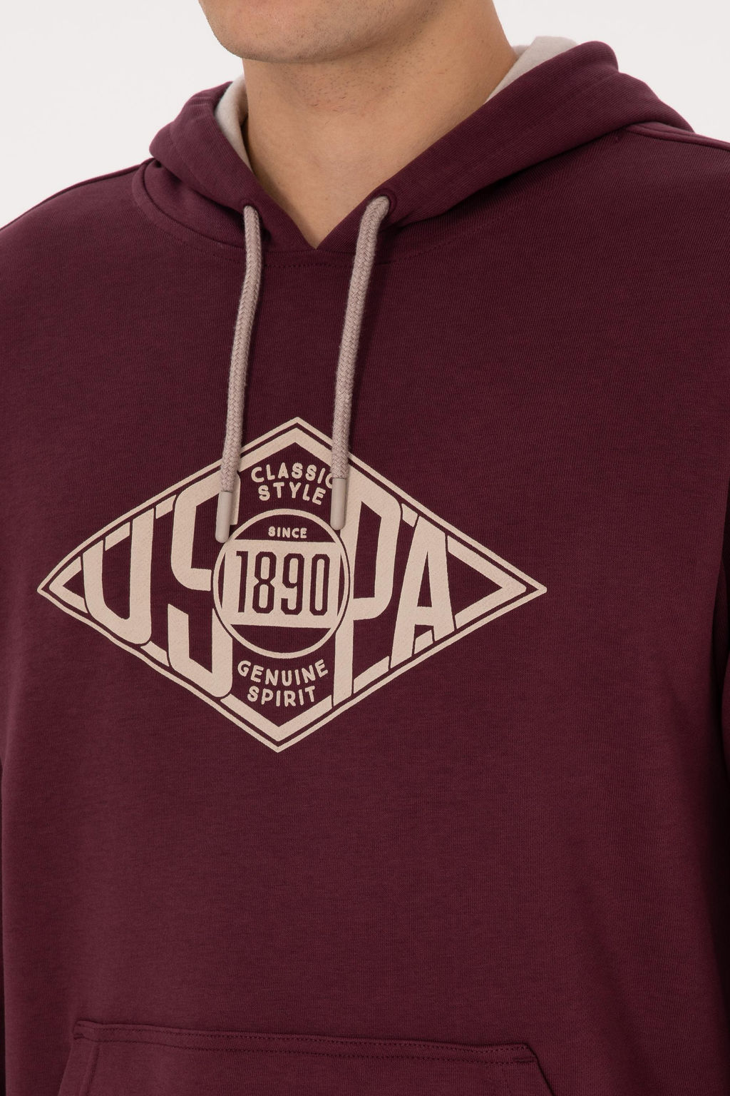 Erkek Bordo Sweatshirt