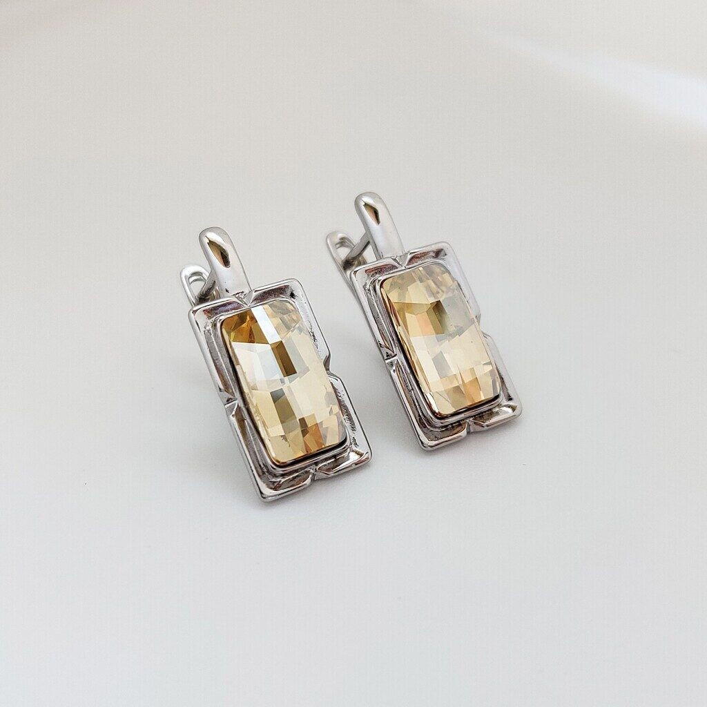Серьги с кристаллами Swarovski