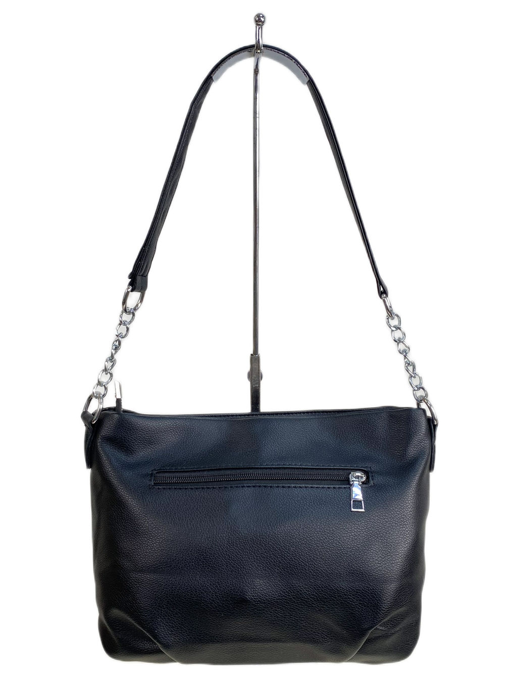 Женская сумка из искусственной кожи, цвет черный - Greta фото 2