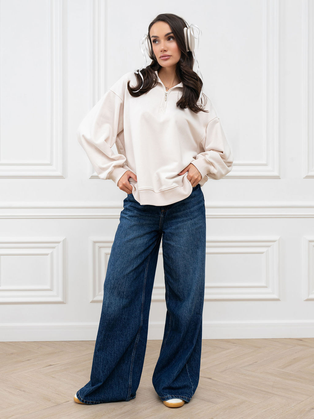 Толстовка женская Пич Изумрудный - Modamica фото 26