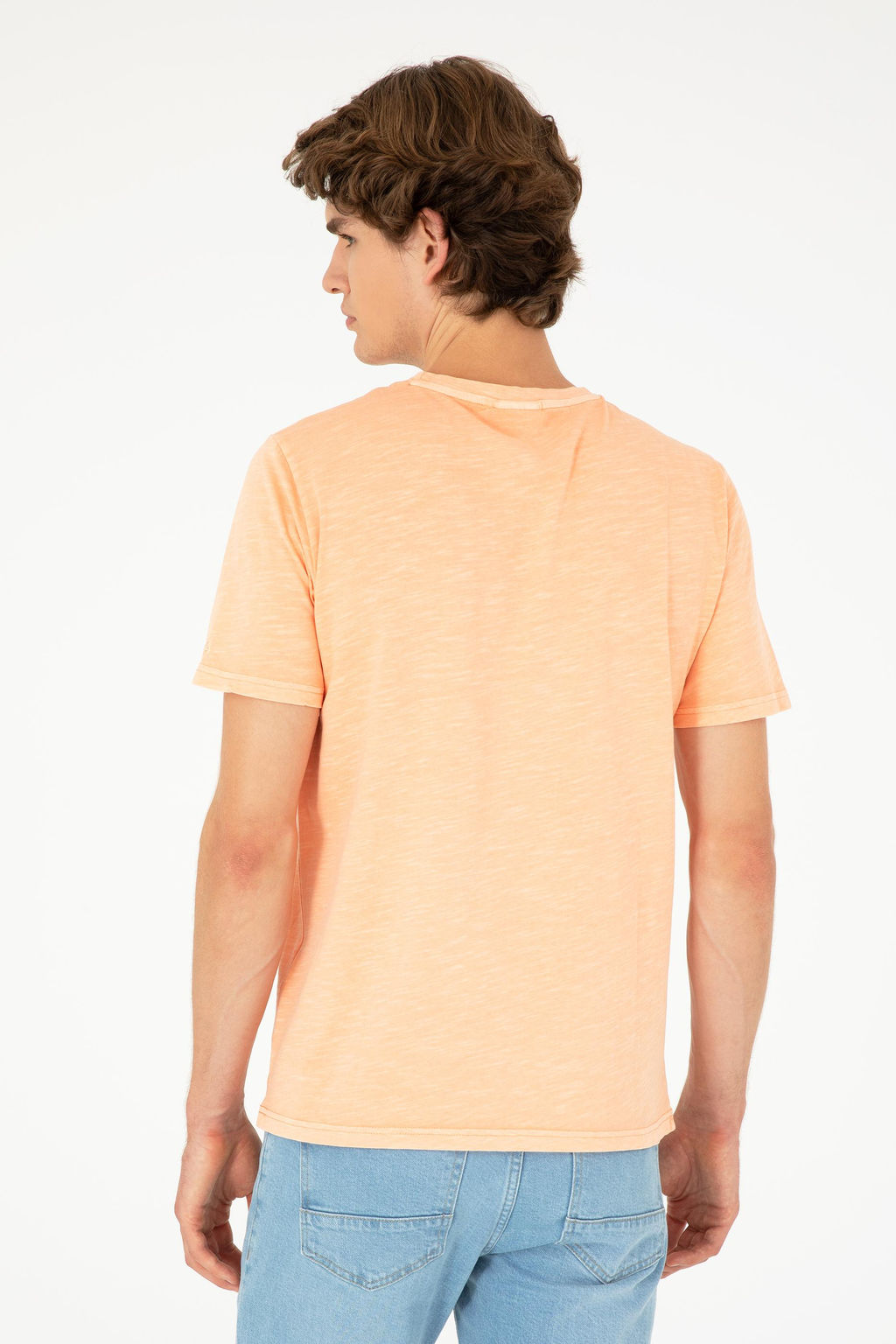 Мужская базовая футболка Salmon Неожиданная скидка в корзине - U.s. polo assn фото 5