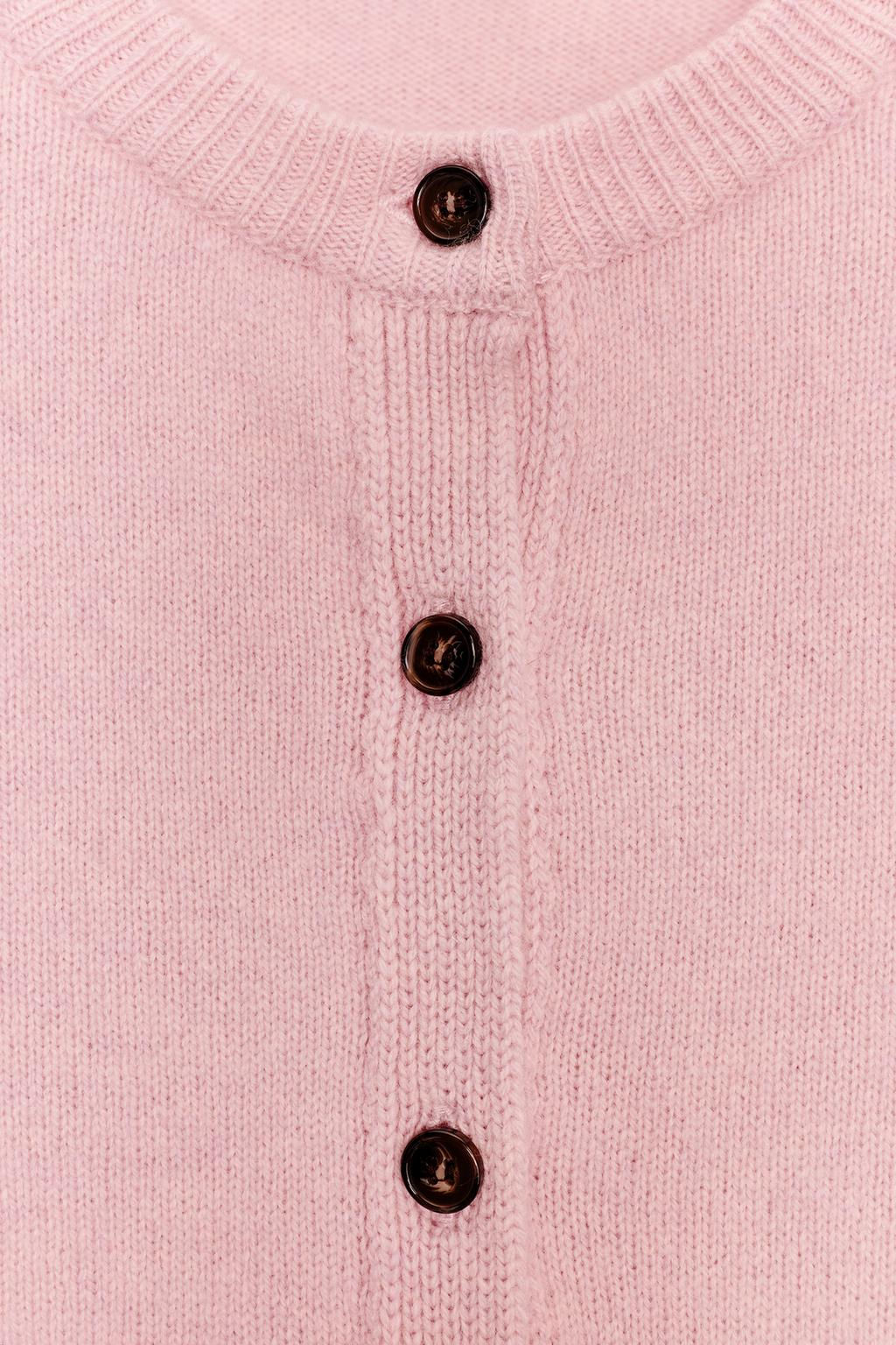CASHMERE AND WOOL BASIC CARDIGAN - Zara фото 26
