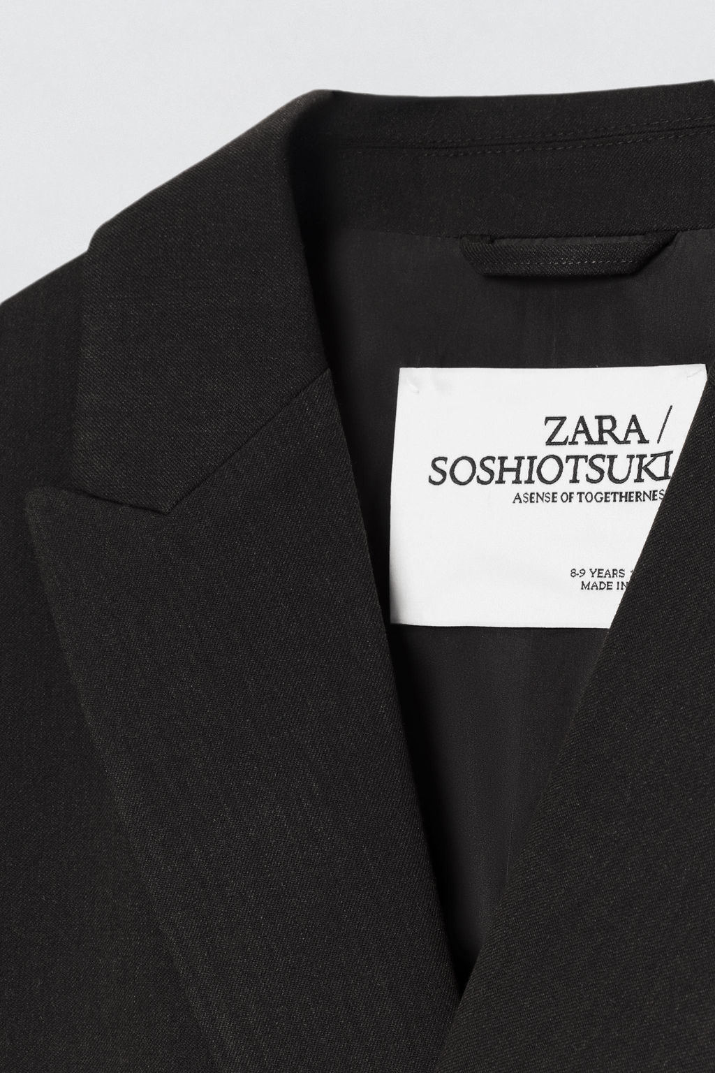 BLAZER TRAJE CRUZADA SOSHIOTSUKI x ZARA / Marr?n / Topo  фото 5