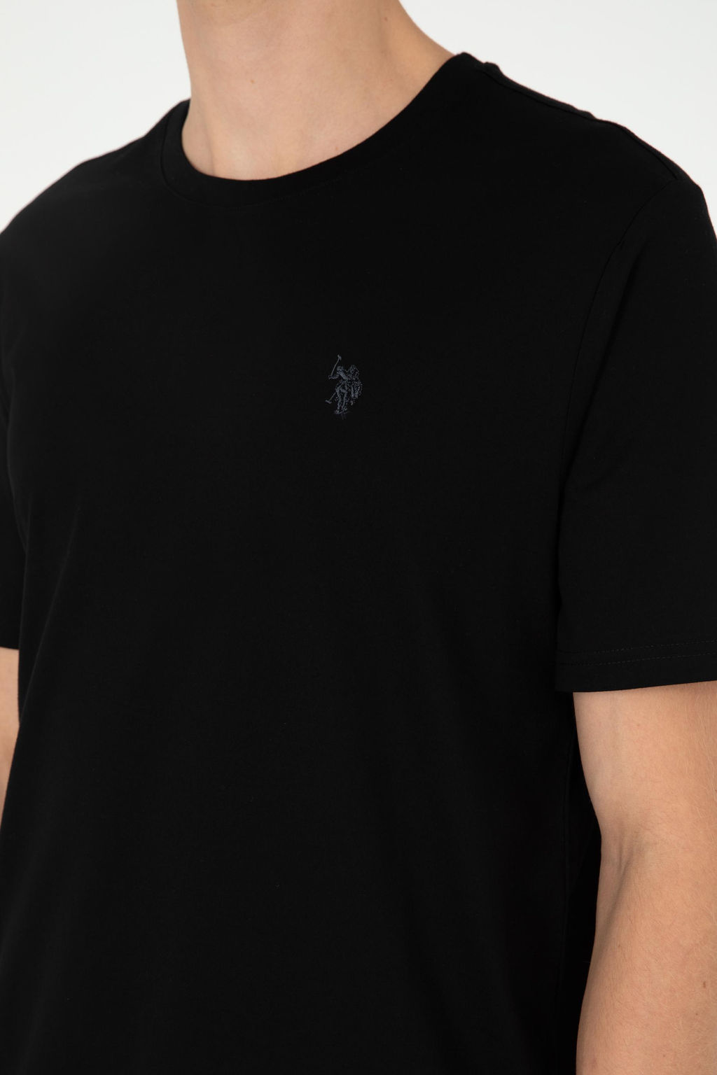 Мужская черная базовая футболка Неожиданная скидка в корзине - U.s. polo assn фото 7