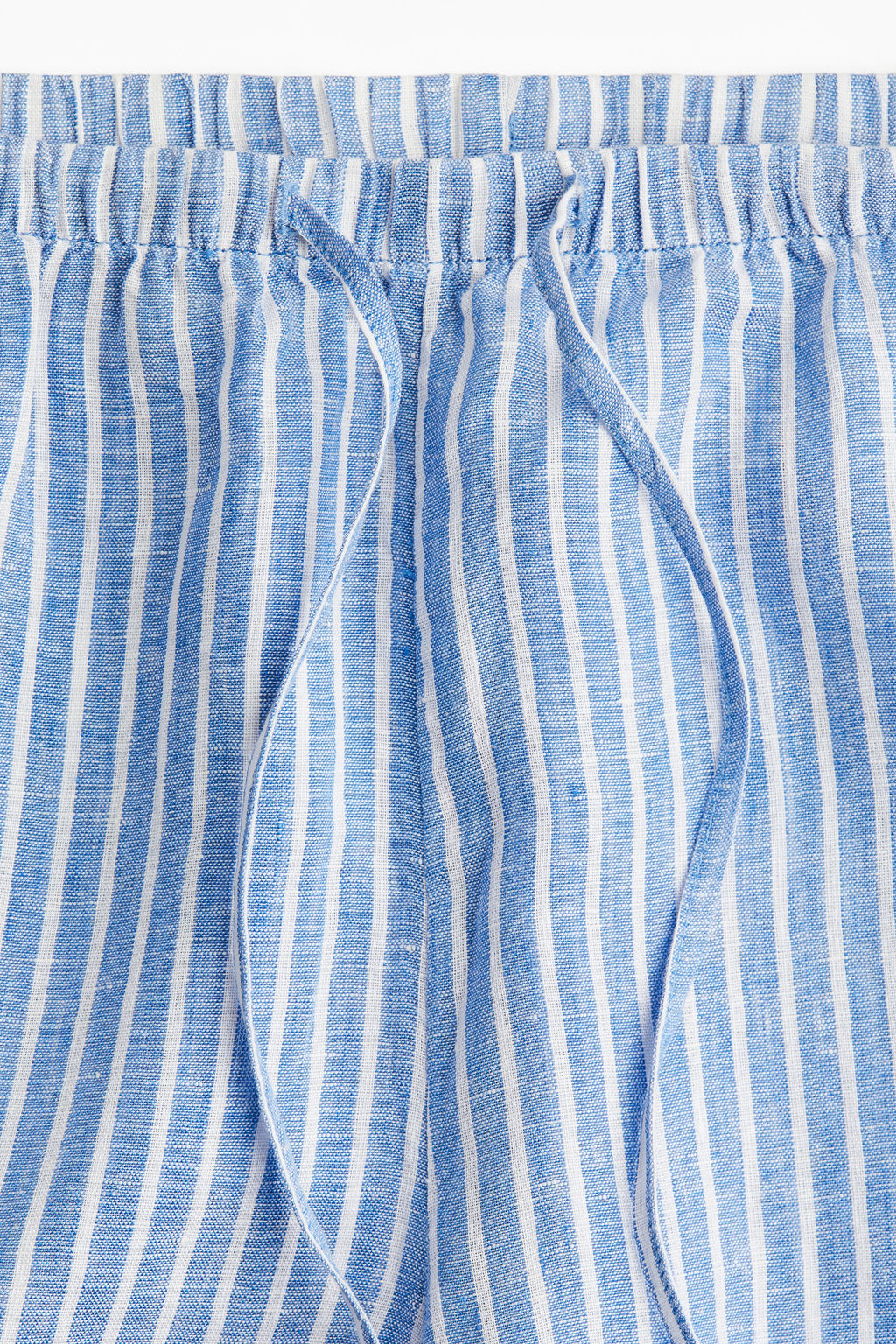 Pantal?n corto de lino con cord?n de ajuste - H&m фото 3