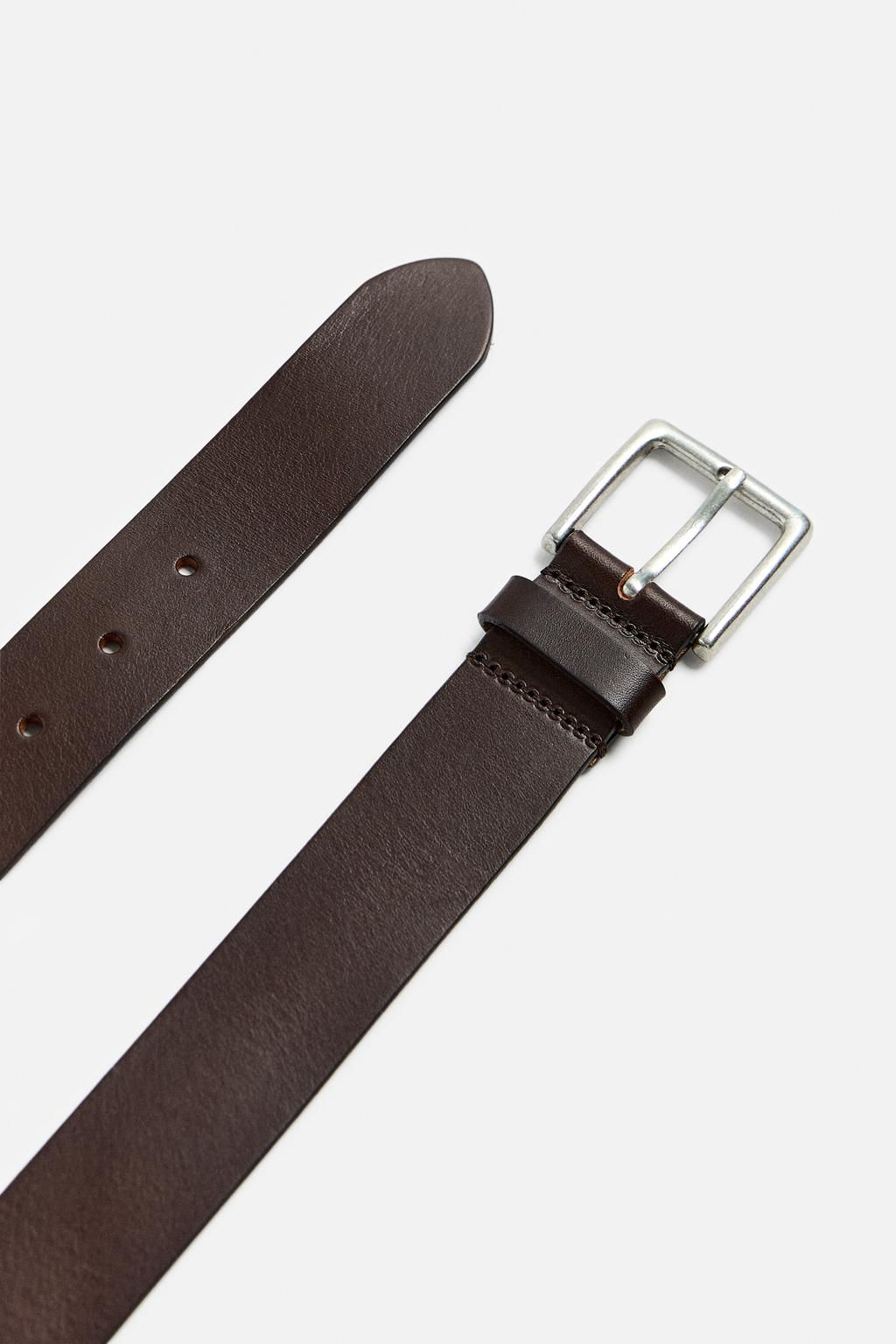 BASIC LEATHER BELT - Zara фото 7