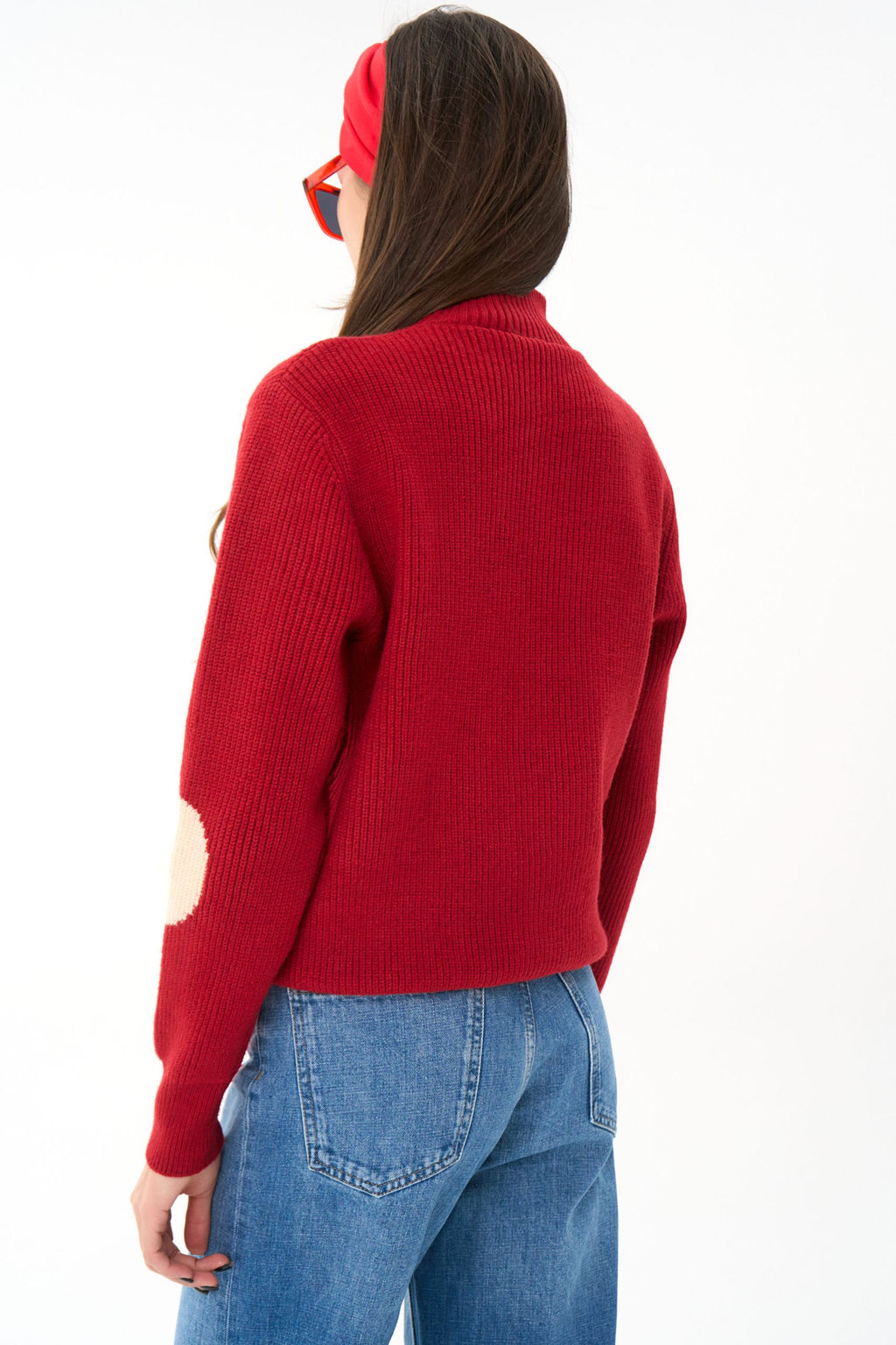 Свитер Зои (красный) - Эльза фото 7