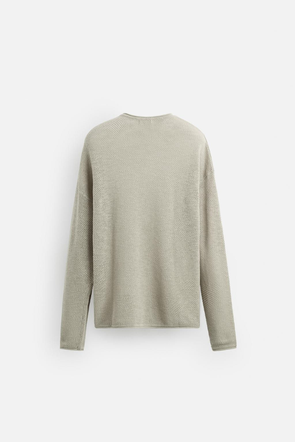 RELAXED FIT TEXTURED SWEATER - Zara фото 8