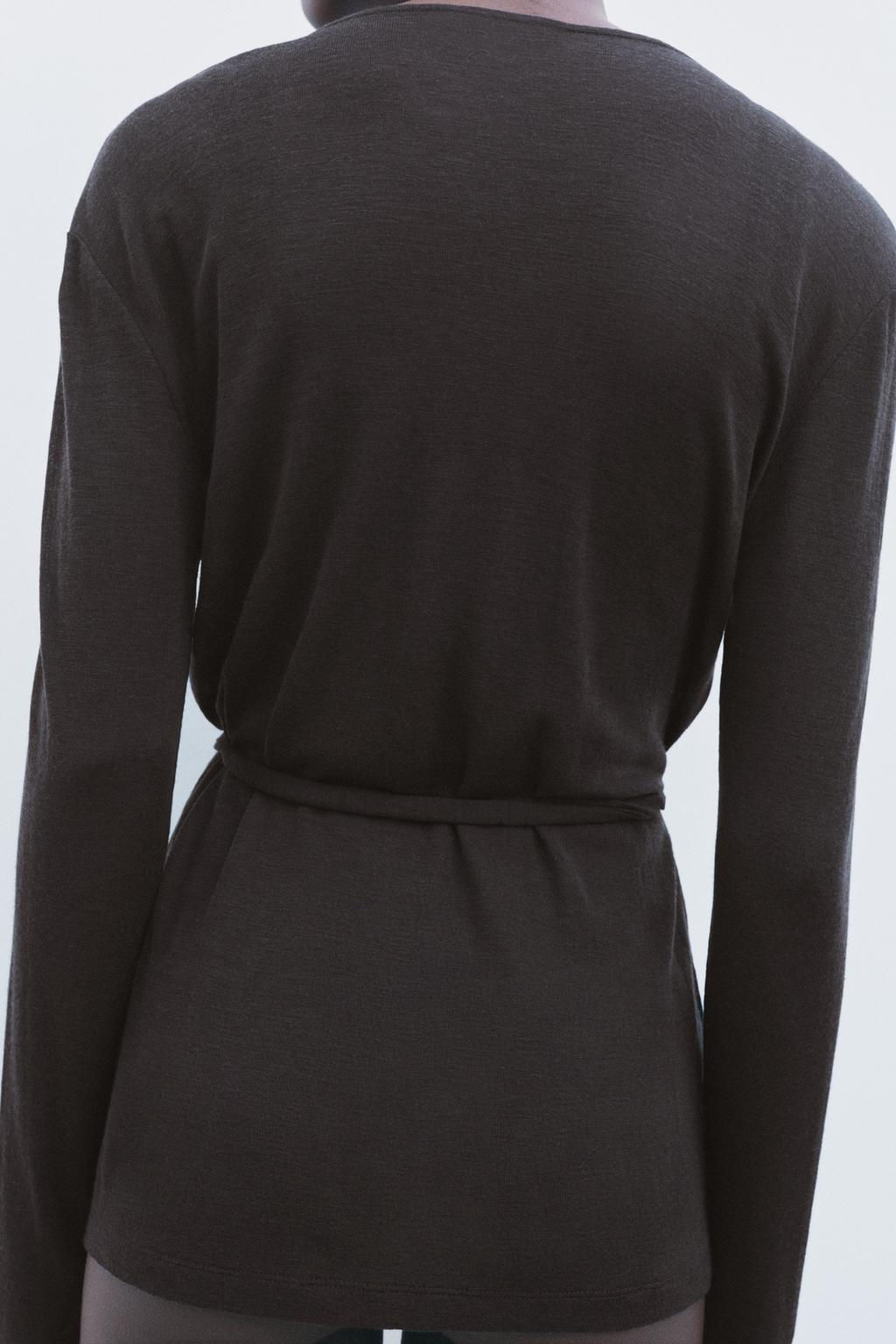 100% WOOL CARDIGAN - Zara фото 3