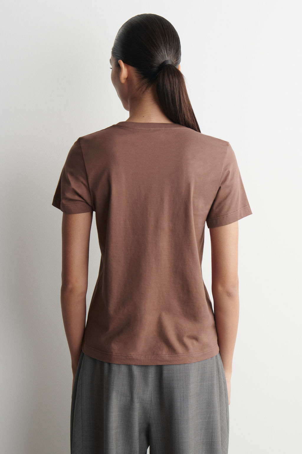 CAMISETA DE ALGOD?N DE CUELLO REDONDO - H&m фото 9