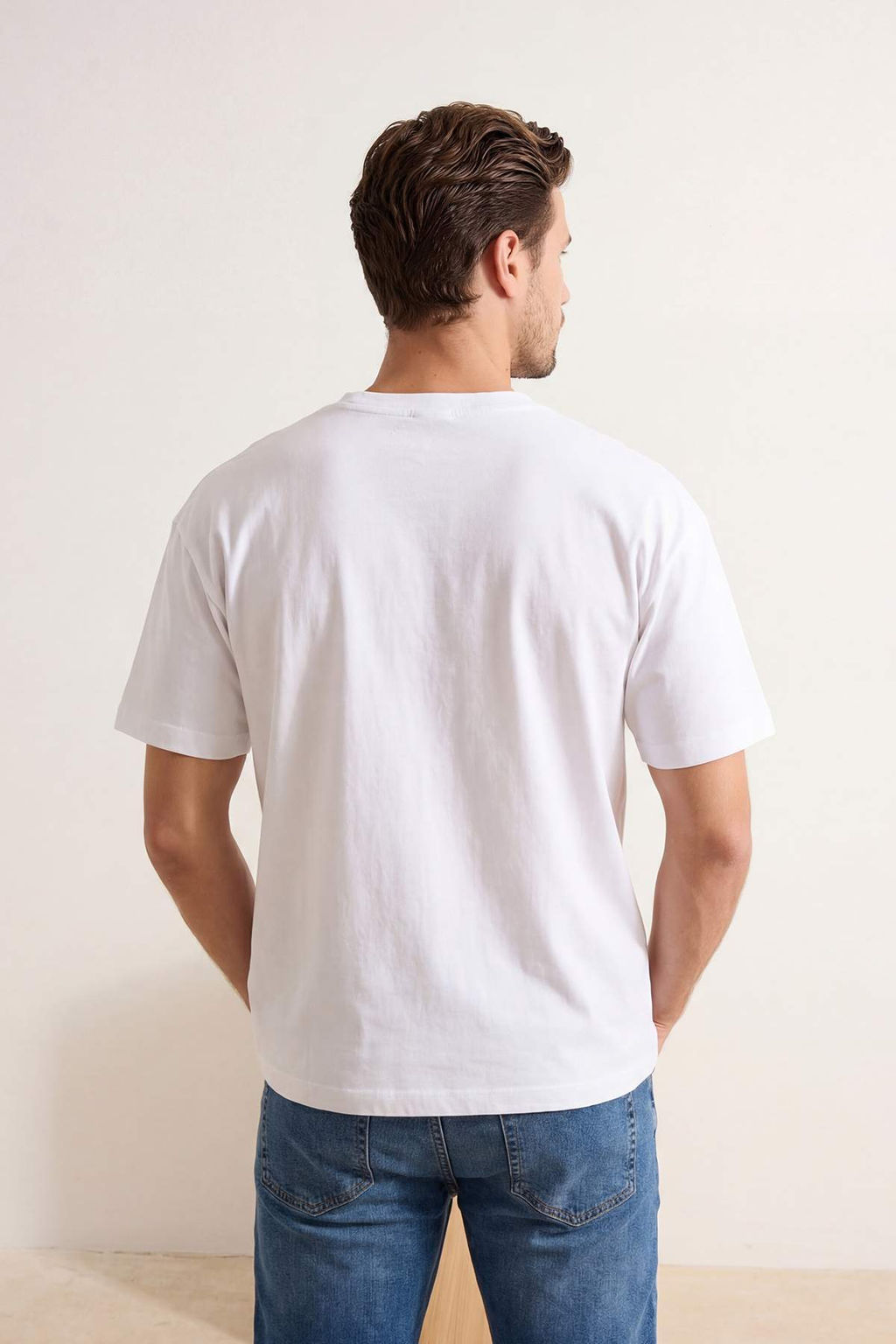 Antrasit Oversize/Genis Kesim Pike Basic T-Shirt TMNSS26TS00022 - Trendyolmilla фото 7