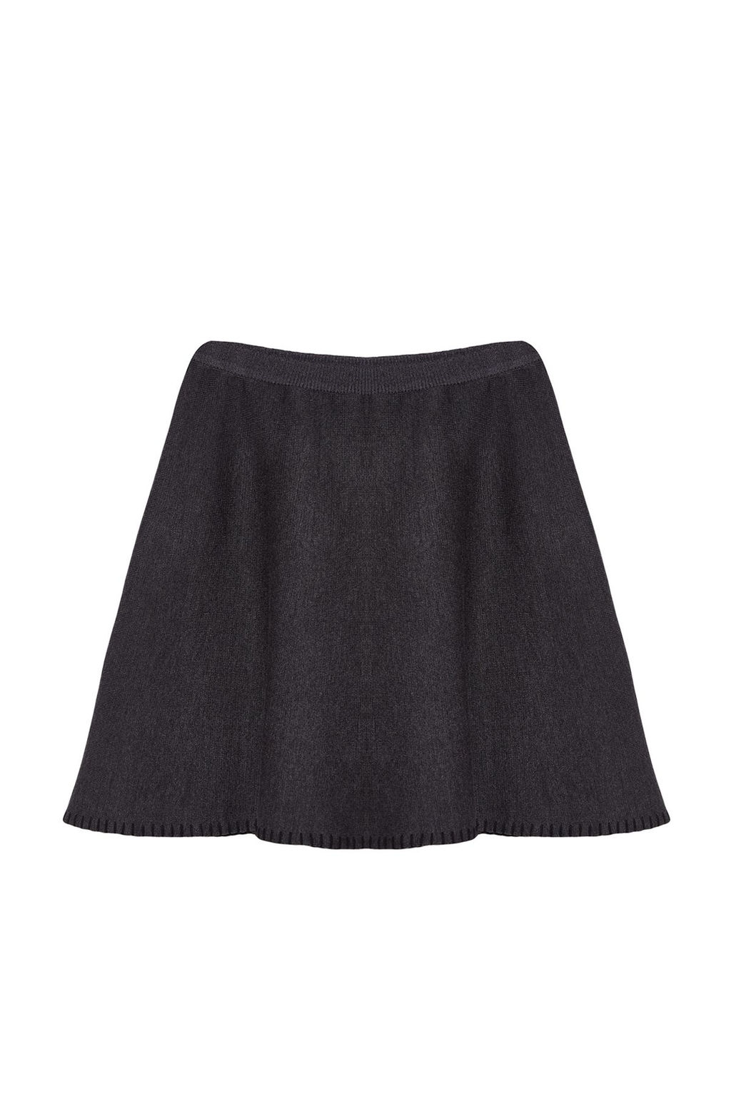 Antrasit Mini Pamuk Kar?s?ml? Triko Etek TWOAW24ET00067