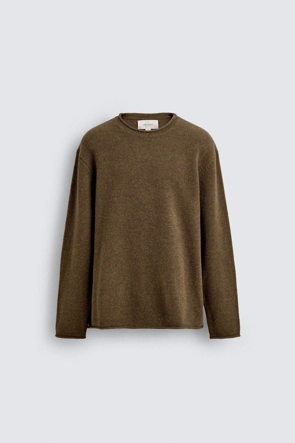100% WOOL ROLLED EDGE SWEATER - Zara фото 6