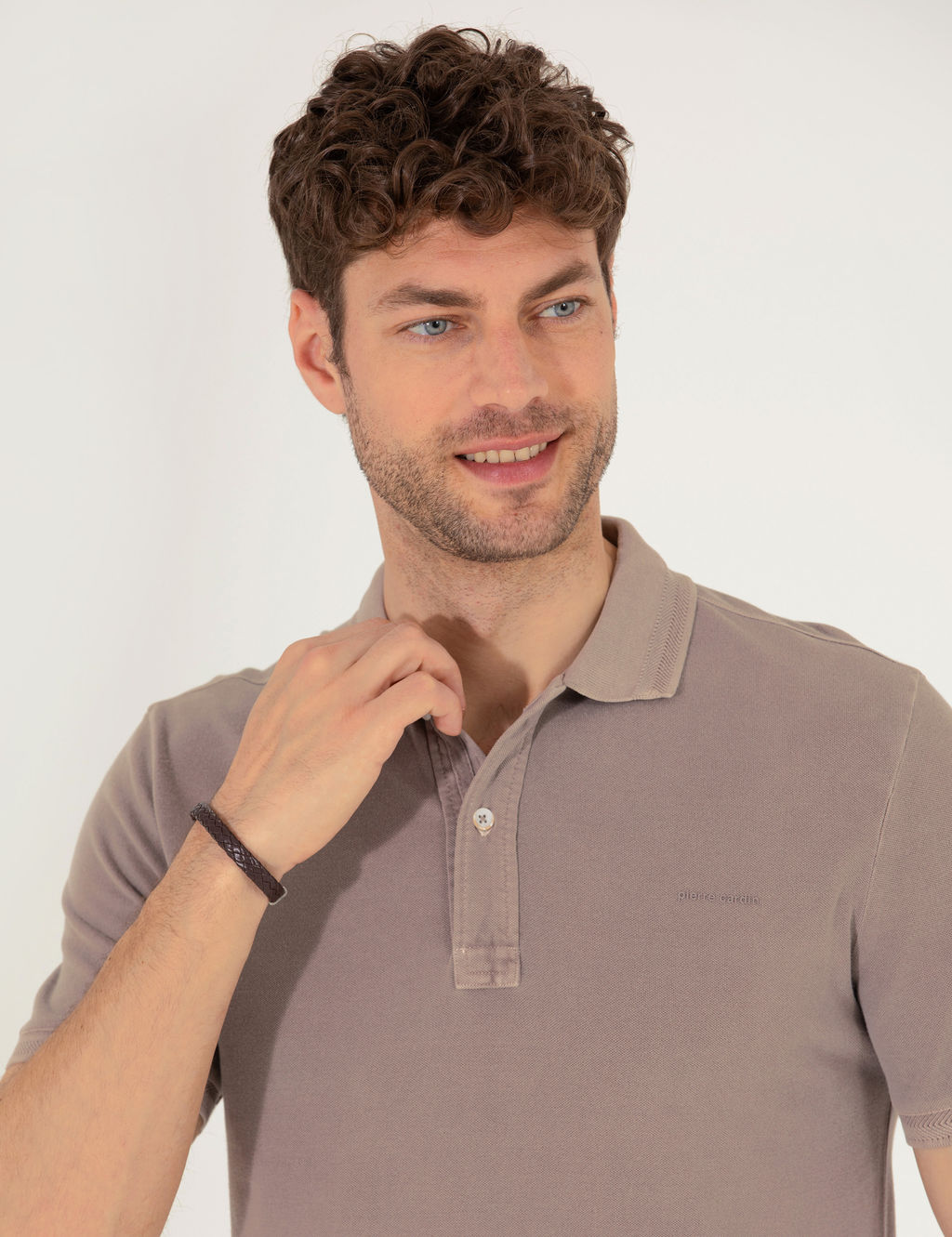 Vizon Slim Fit Dokulu Polo Yaka Ti__rt