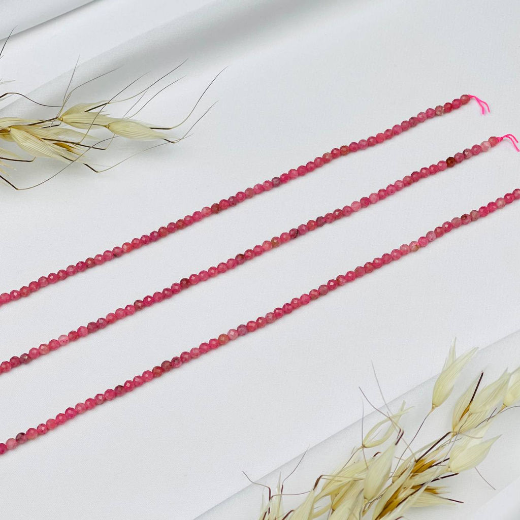 Бусины для украшения из Родонита 40 см