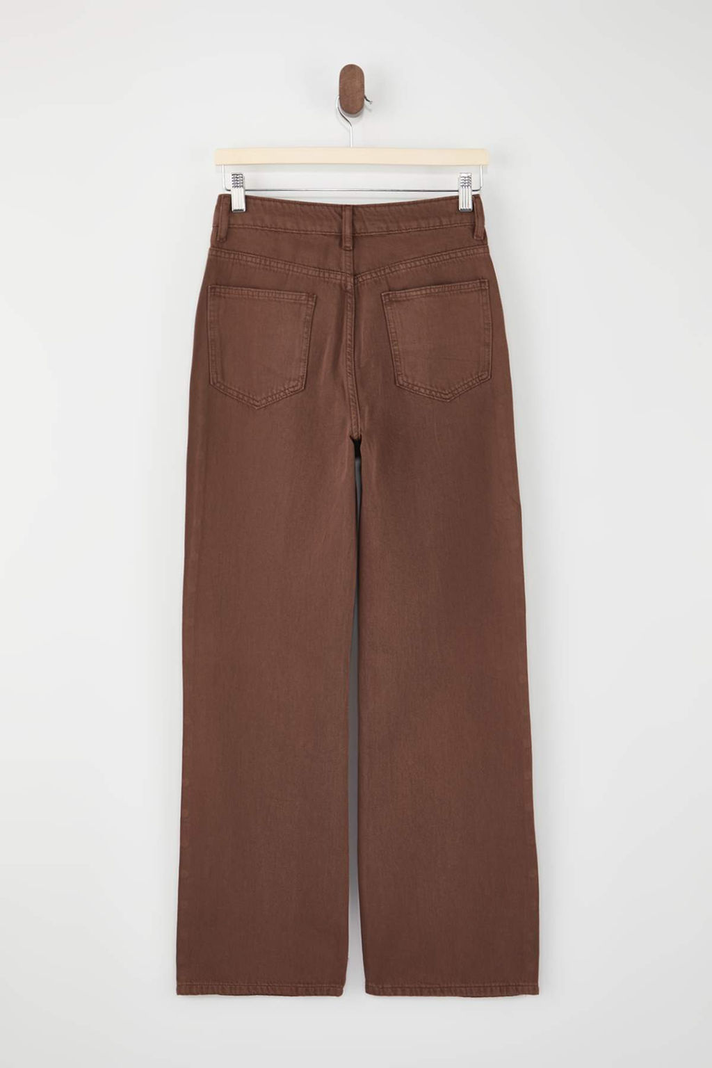 Kahverengi D_K_ML_ Trok Detayl_ Y_ksek Bel %100 Pamuk Wide Leg Jeans TWOSS26JE00065 - Trendyolmilla фото 6