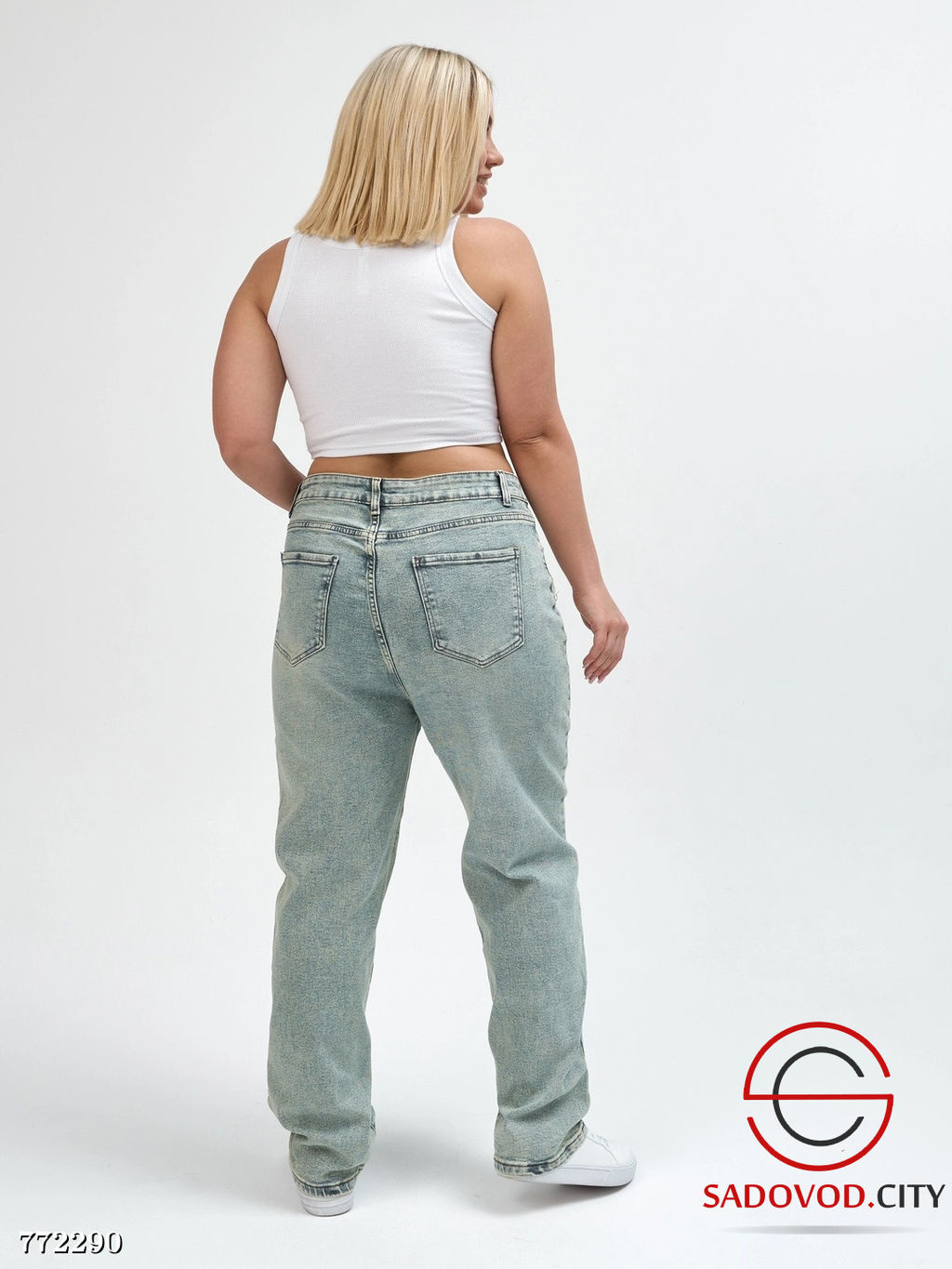 Джинсы стрейч широкие женские - Bruno фото 2