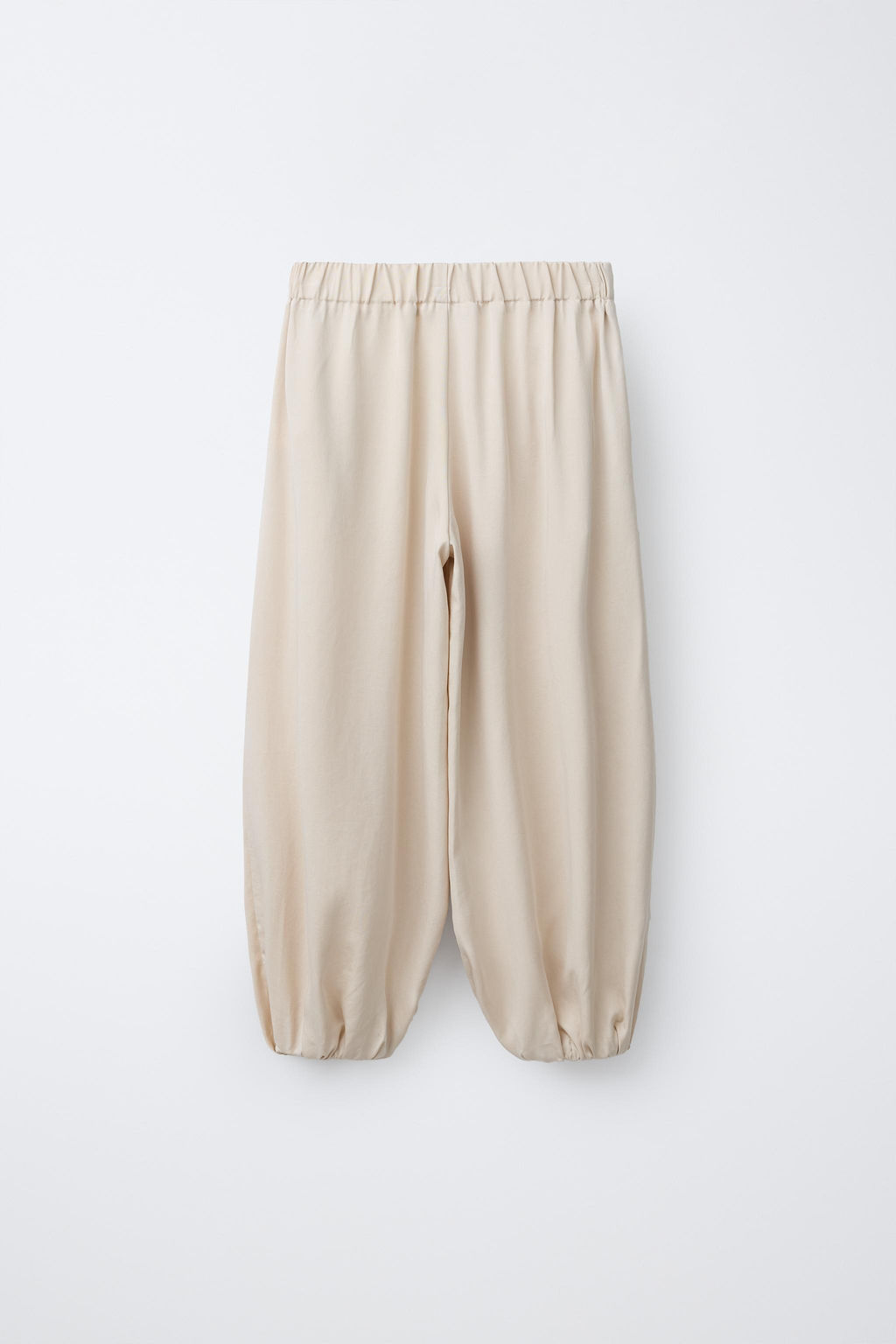 PANTAL?N BOMBACHO PLIEGUES / Beige claro - Zara фото 3