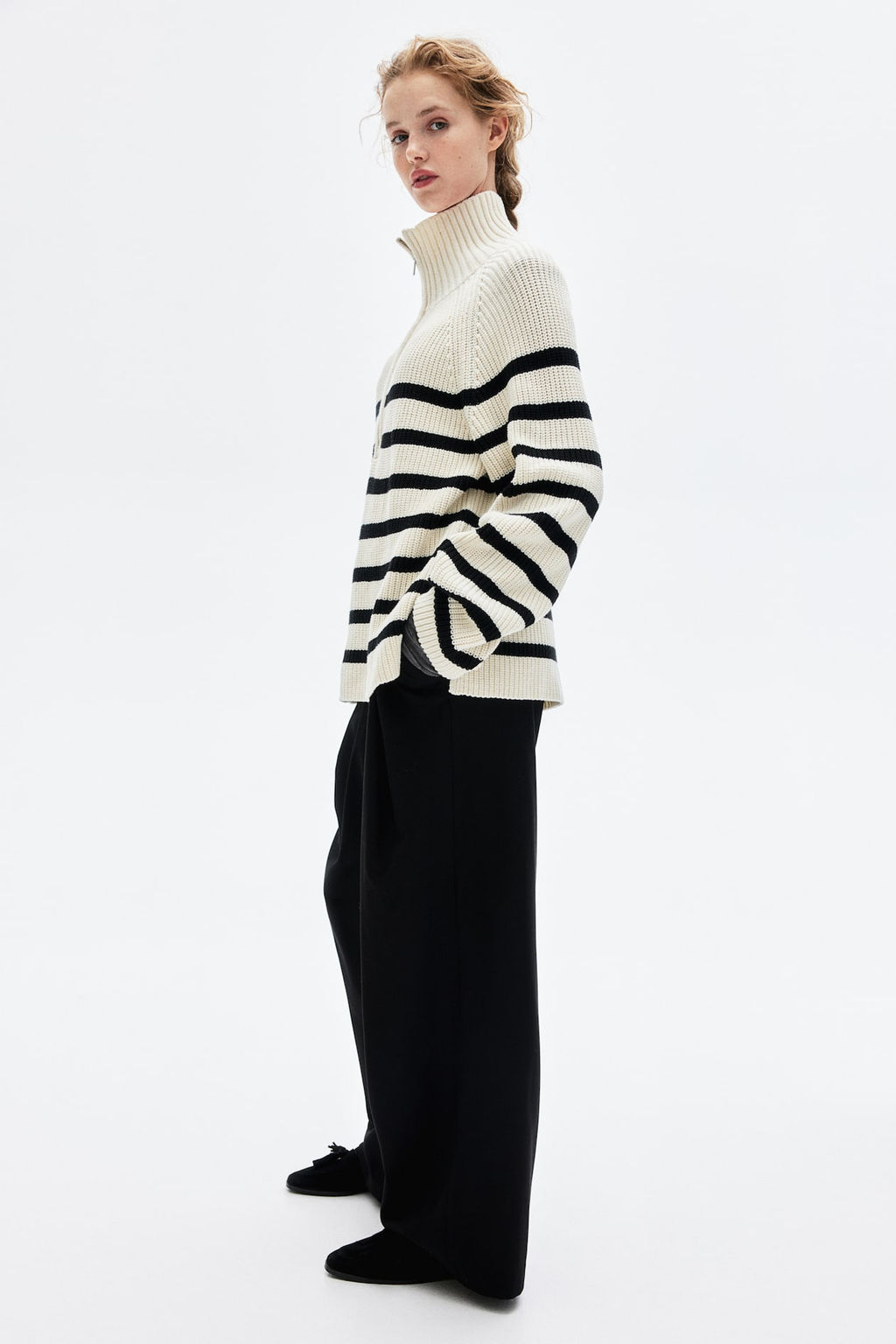 Pleat-front twill trousers - H&m фото 4